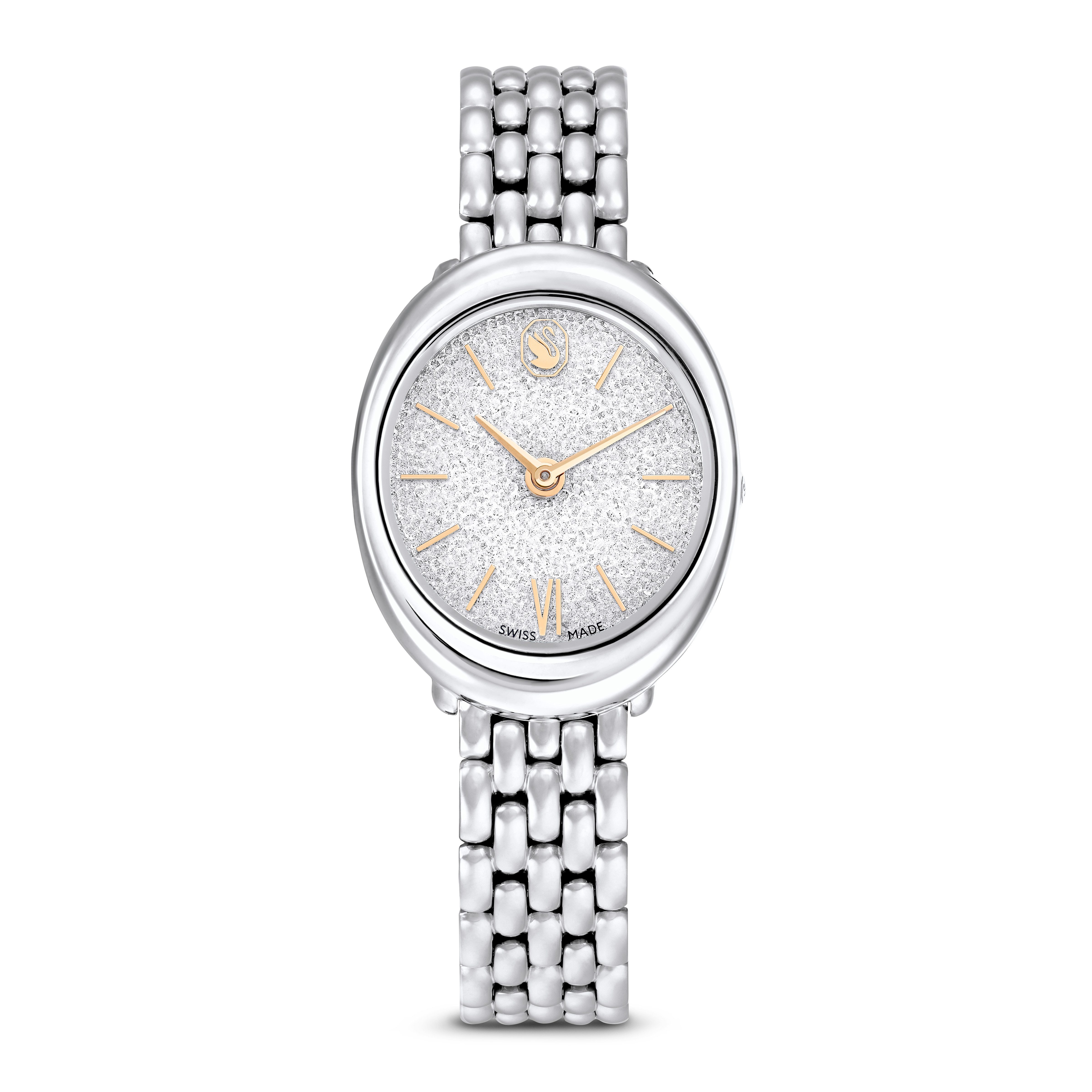 Swarovski Quarzuhr IMBER OVAL 5717590, Armbanduhr, Damenuhr, Swiss Made, Edelstahlarmband, analog