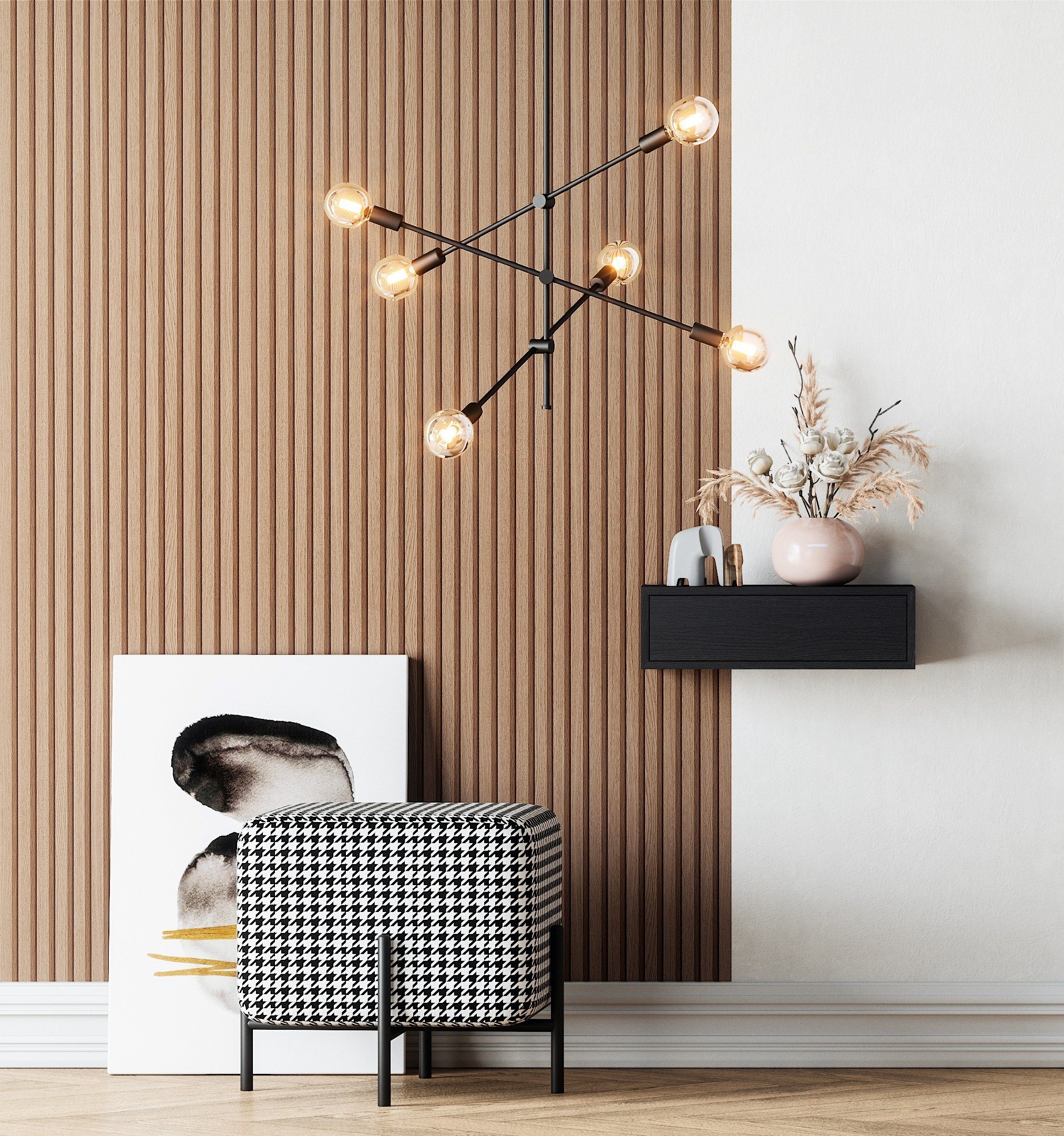 Newroom Vliestapete, Holzwand Lamellen - Lamellenwand günstig online kaufen