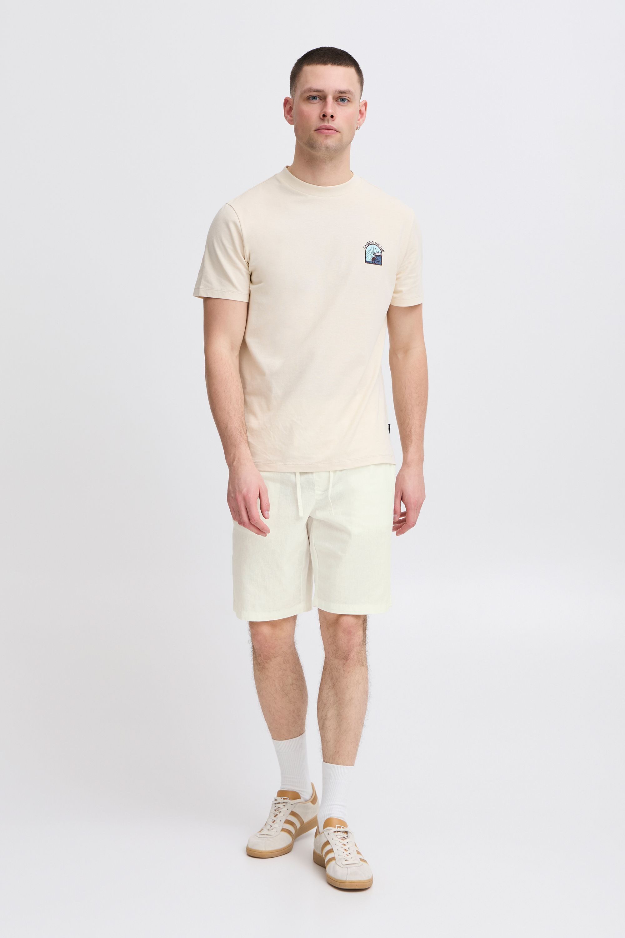 Blend Leinenhose BHVolk Casual Shorts aus Leinenmix