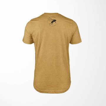 Sinus Art T-Shirt Hexapoda Herren T-Shirt Black Fly