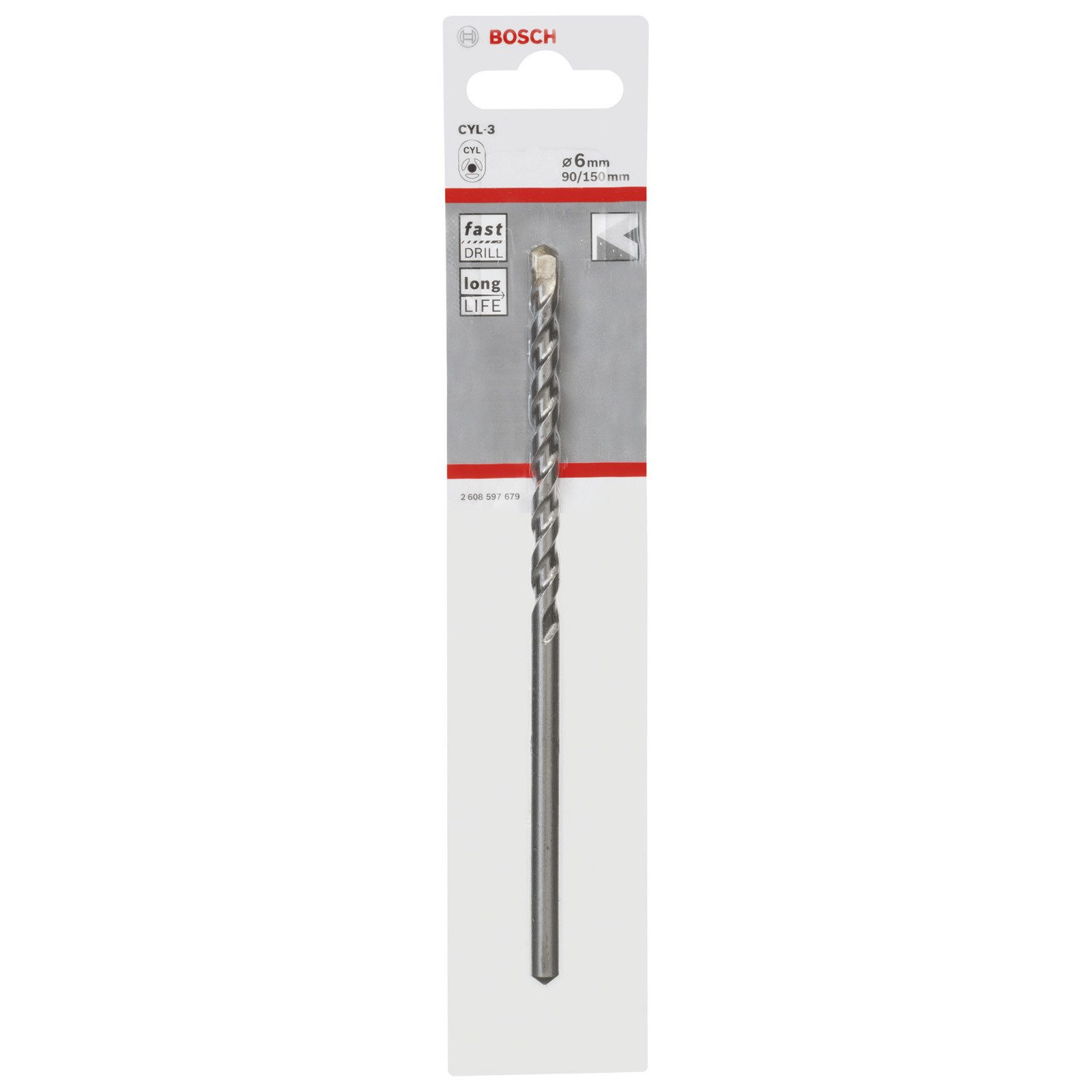 BOSCH Betonbohrer Bosch 1x Betonbohrer SP Ø 6 AL= 90 - 2608597679