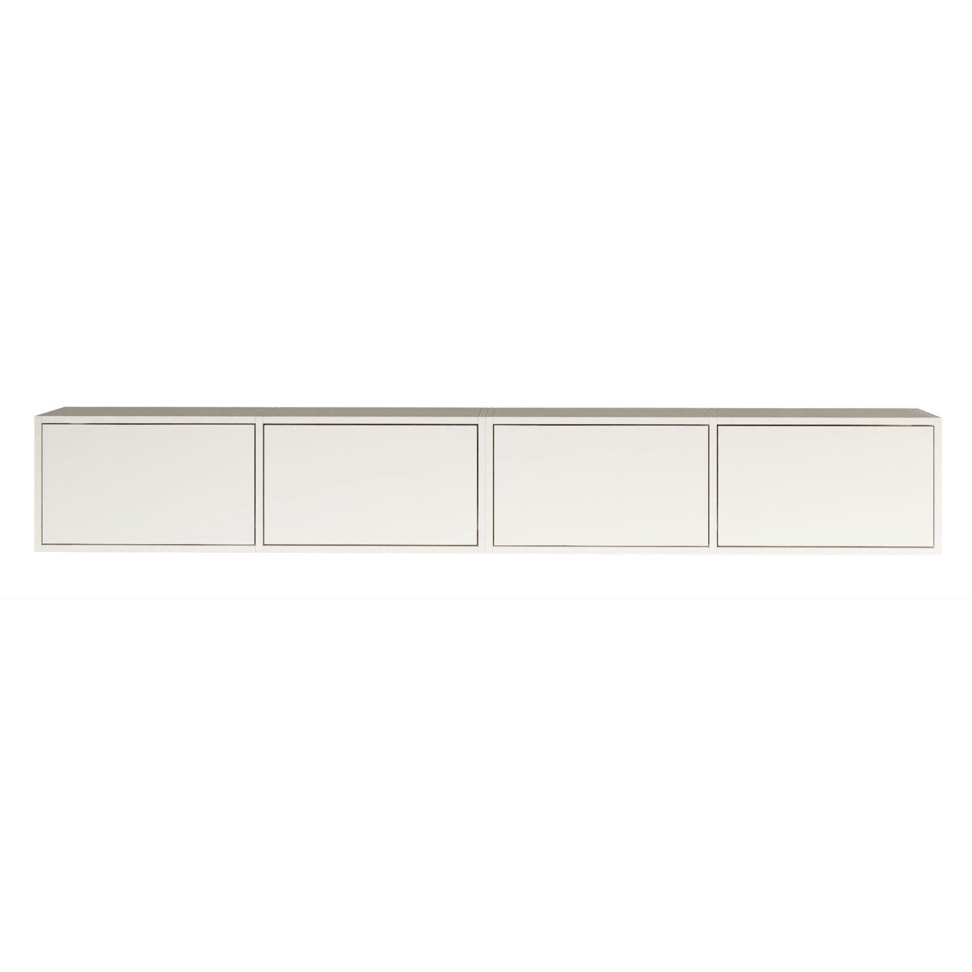 Selsey TV-Schrank Framme Hängendes TV-Board aus 2 Modulen, 200 cm, mit 4 Klappen, Push-to-Open – Bild 5 von 5
