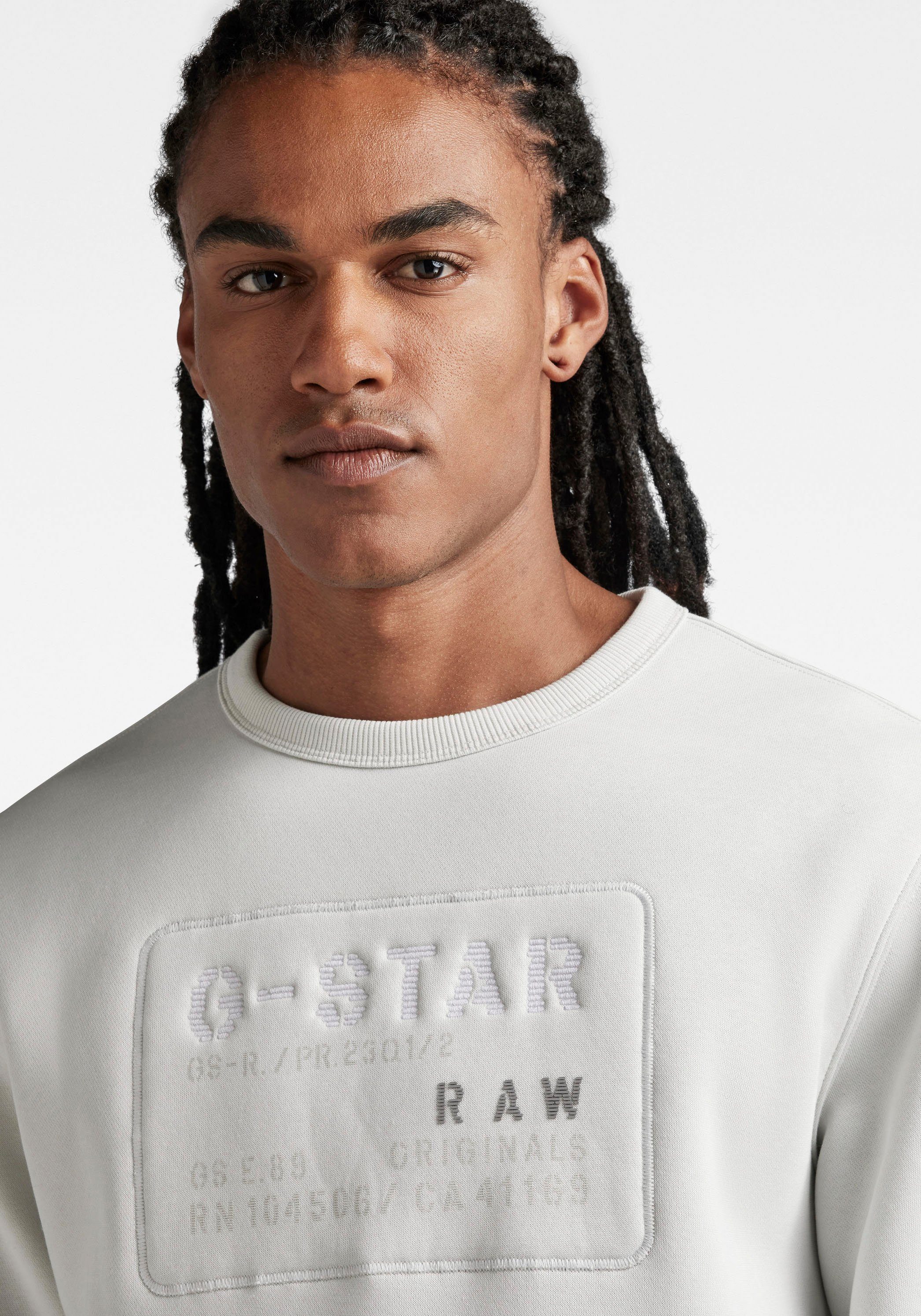 Sweatshirt Sweatshirt Oyster Originals G-Star RAW mushroom