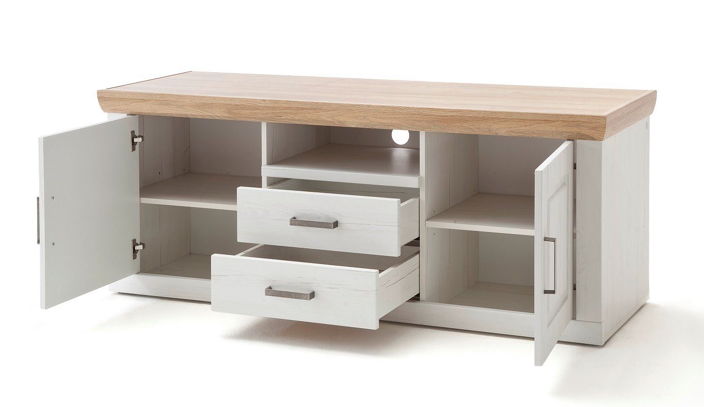 MCA furniture Lowboard TV-Lowboard I Brixen, Landhaus modern, Pinie Aurelio / Grandson Oak
