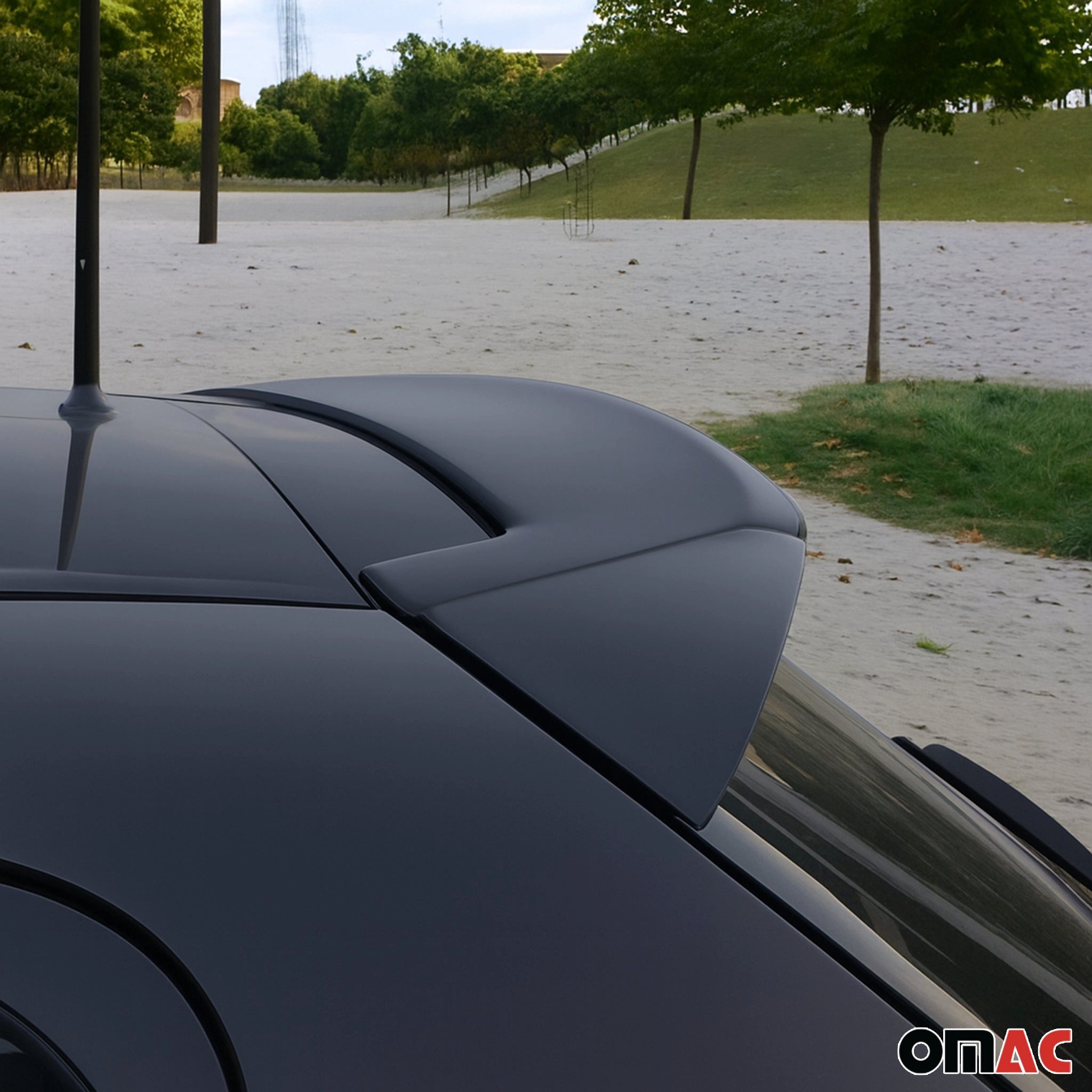 OMAC Heckstoßstange Heckspoiler Dachspoiler Flügel für Opel Astra H 2004-2009 Schrägheck, 1-St.