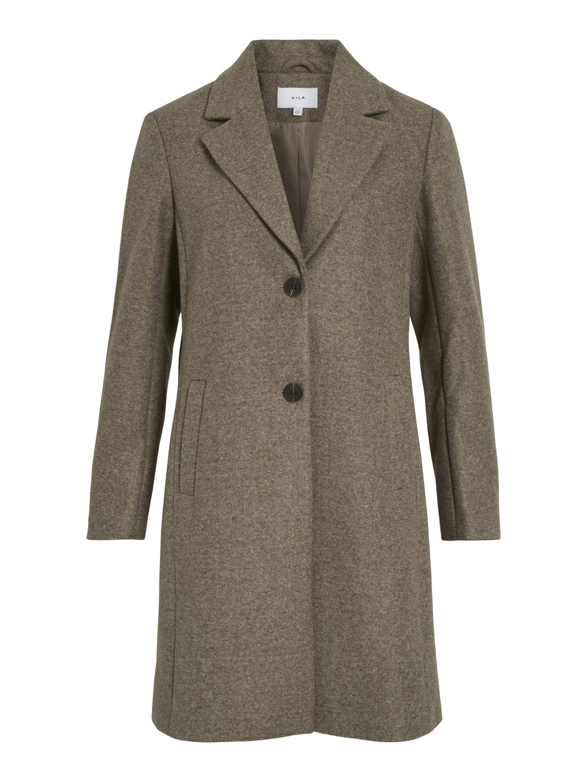 Vila Allwetterjacke VICLAUDIA BUTTON COAT - günstig online kaufen