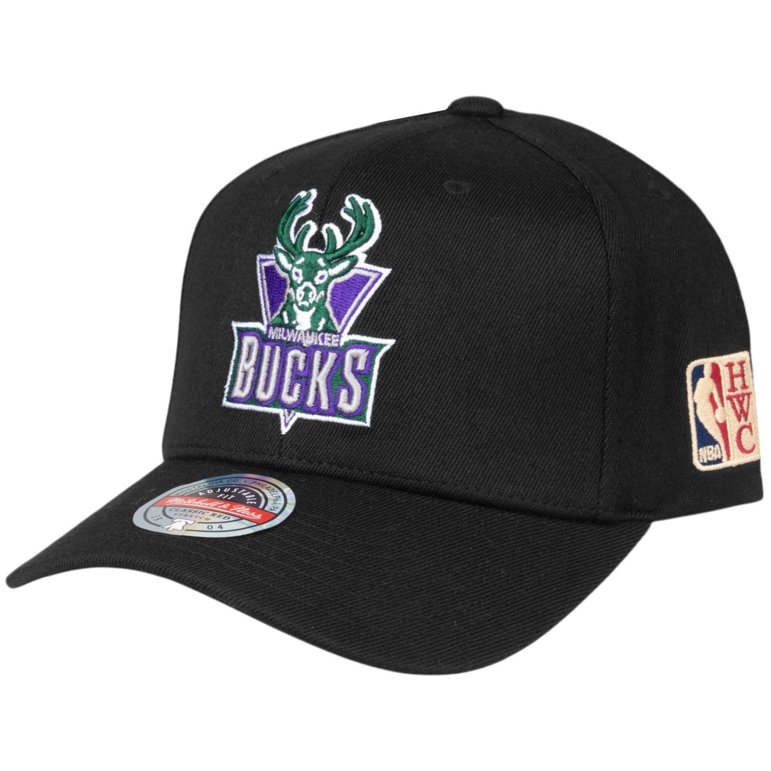 Mitchell & Ness Snapback Cap Stretch HWC Milwaukee Bucks