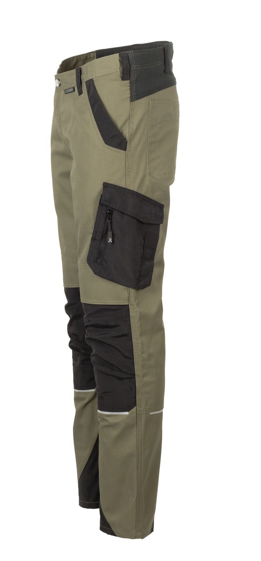 Planam Arbeitshose Herren Bundhose Norit oliv/schwarz Größe 64 (1-tlg)