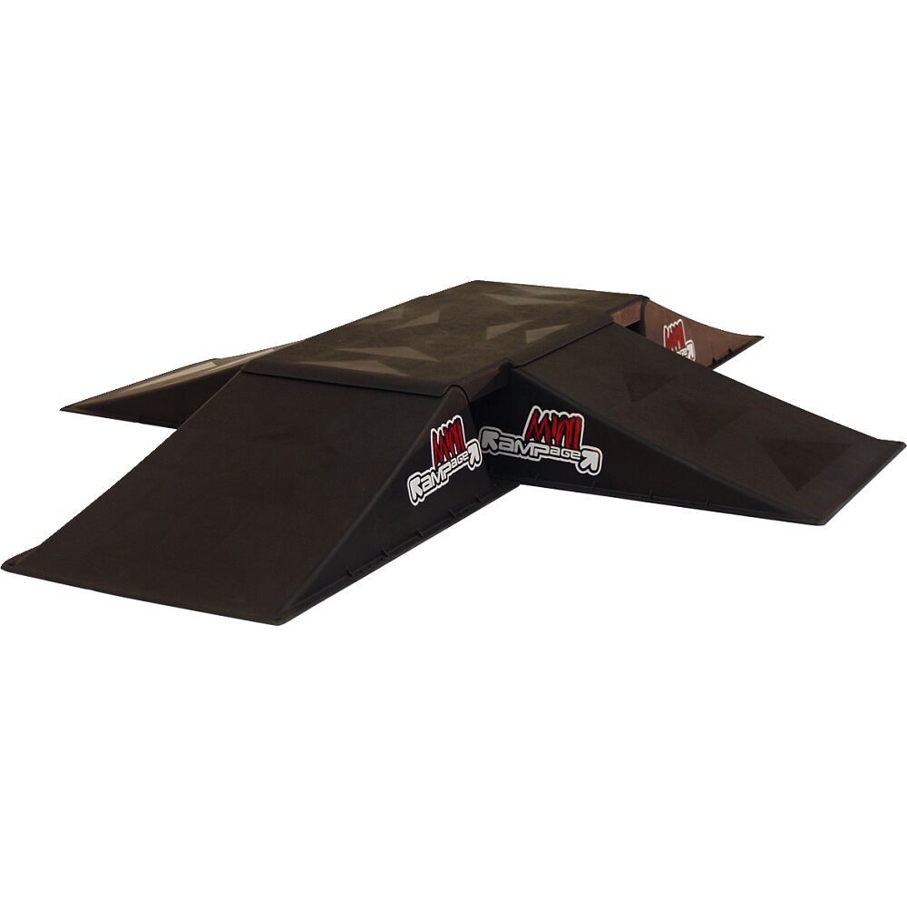 Rampage Skateboard Skate Rampe Mini 4way, Kleine Funbox für den privaten Skatepark