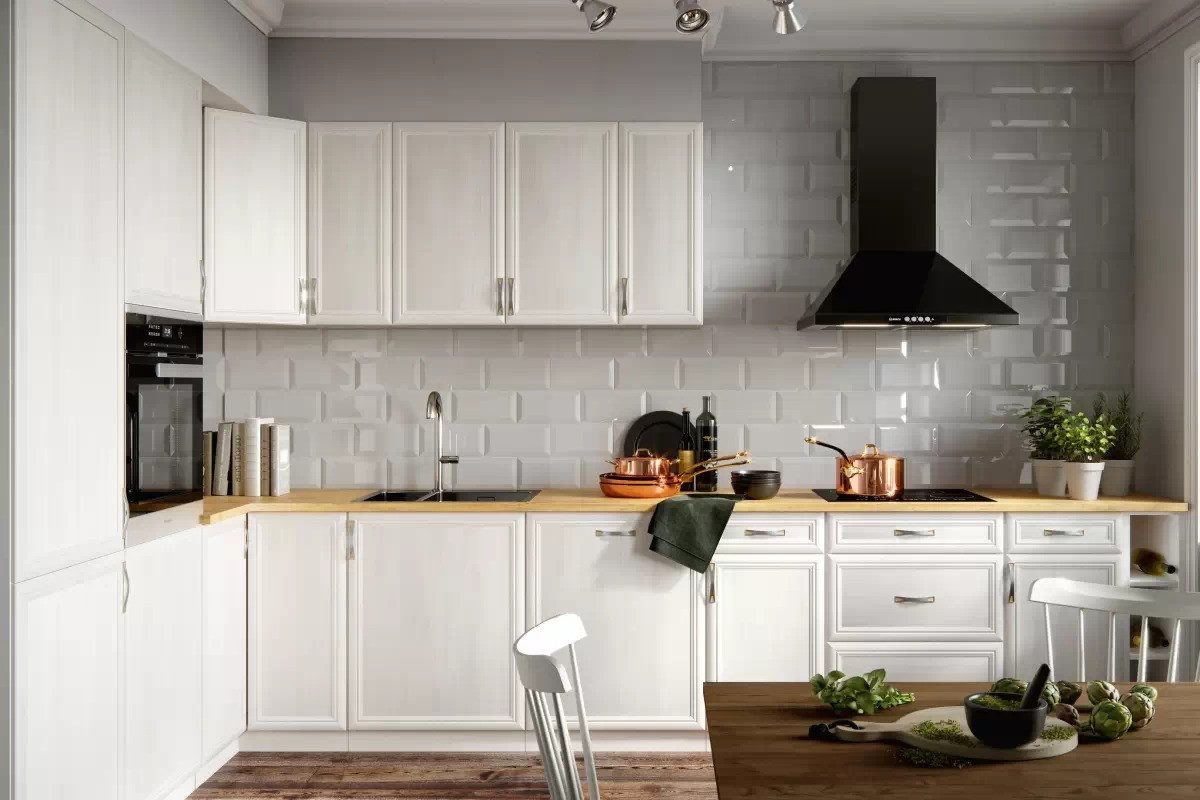 ROYAL24_MARKT Winkelküche K12-G370 - Sycylia - Hohe Effizienz mit fortschrittlichem Design, (Komplett Set), Premium - Modern - Exzellent.
