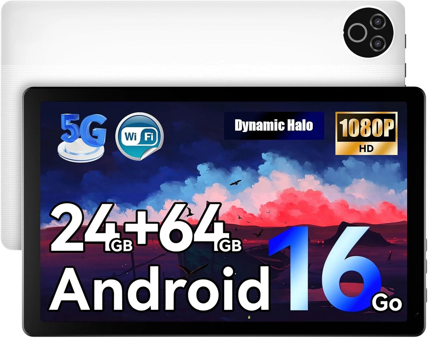BUFO 10 Zoll Android, 3 GB RAM 64 GB Speicher, Dual-Kamera Tablet (10", 64 GB, Android 16, Dual-Kamera)
