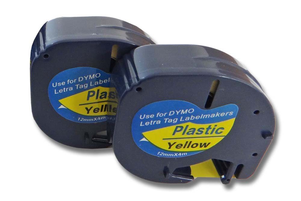 vhbw Beschriftungsband passend für Dymo LetraTag Plus LT-100T, XM, 2000, LT-100H Drucker &