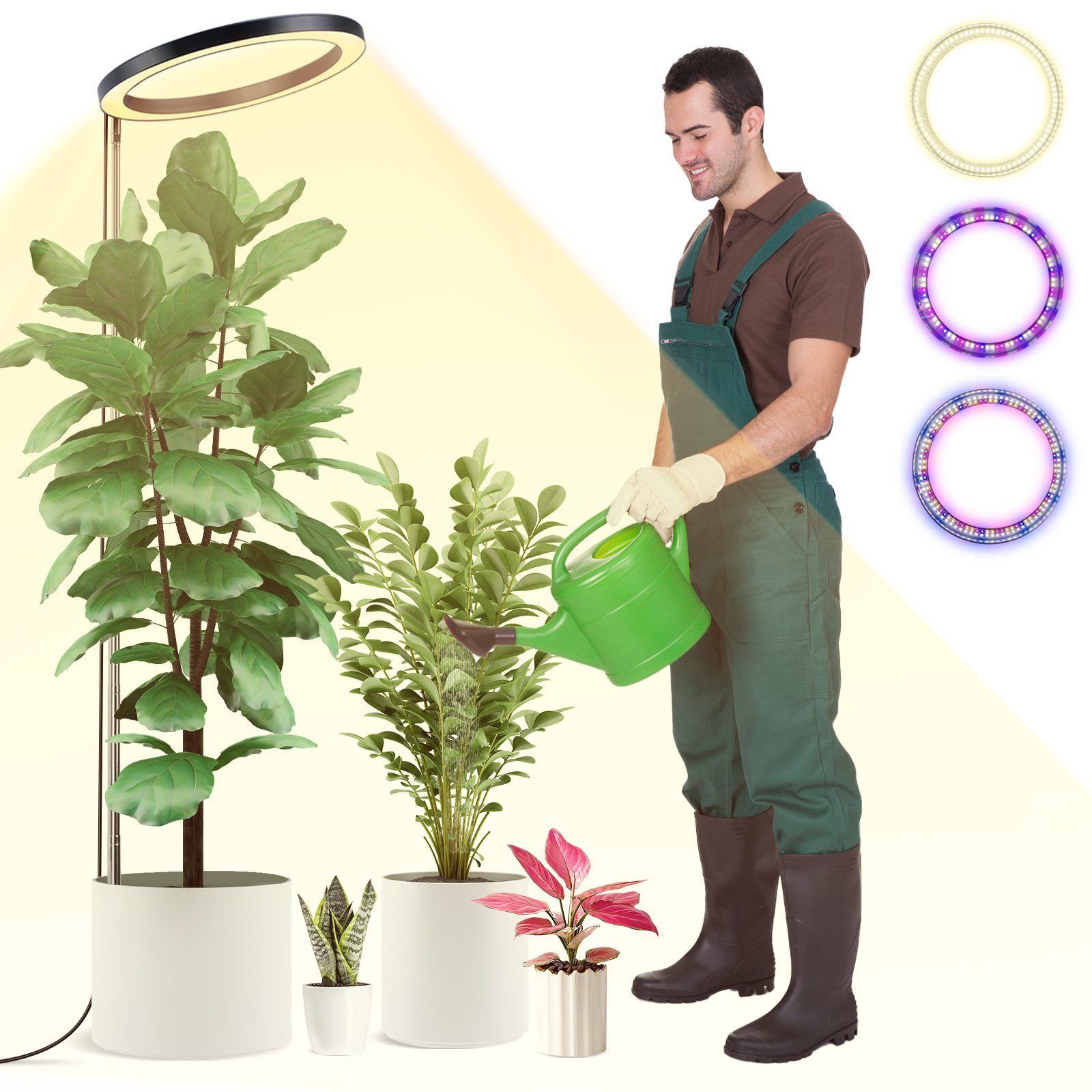 Laybasic Pflanzenlampe LED Vollspektrum Pflanzenlicht Wachstumslampe 26cm G günstig online kaufen