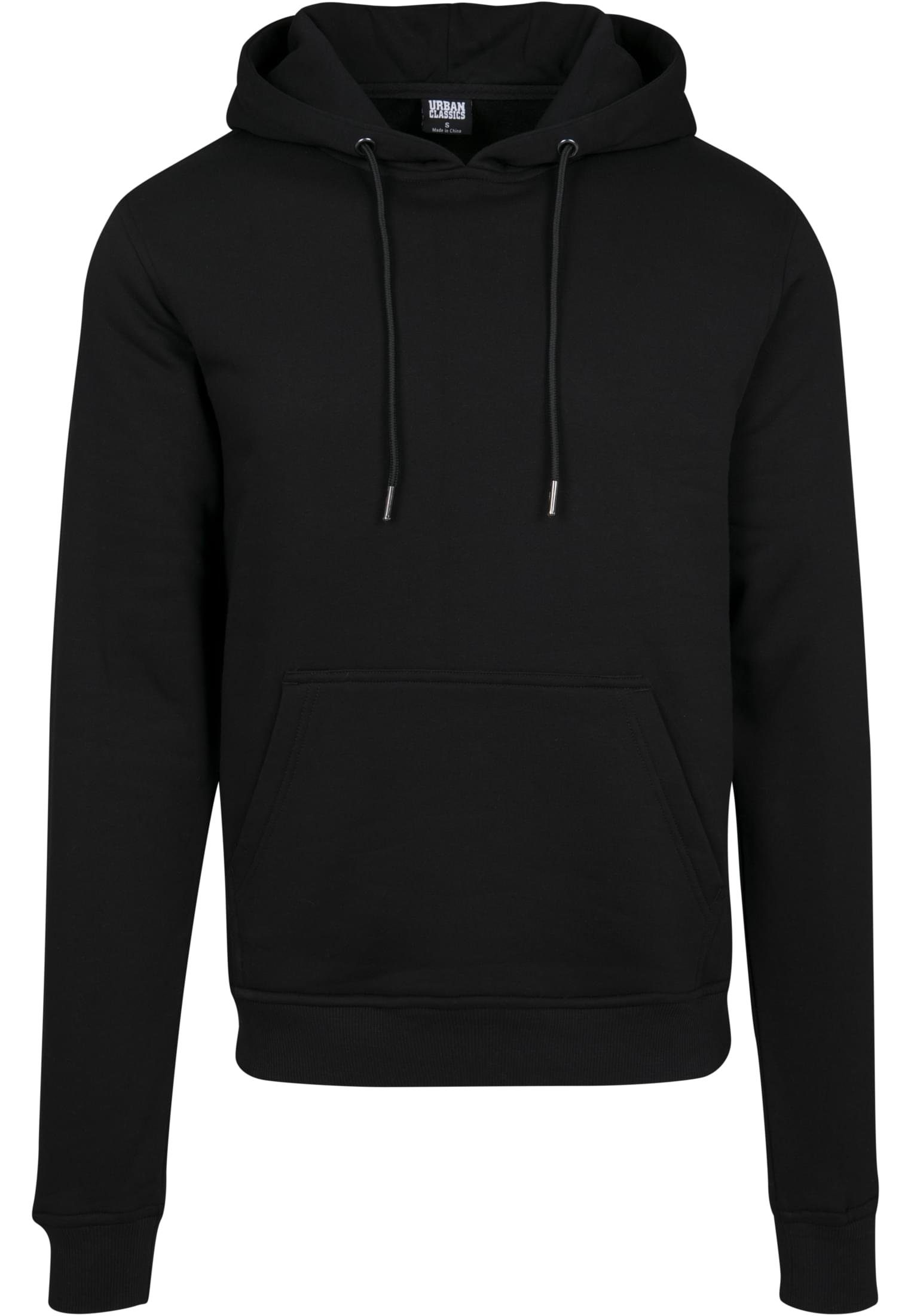 Herren black Terry CLASSICS Basic (1-tlg) URBAN Sweater Hoody