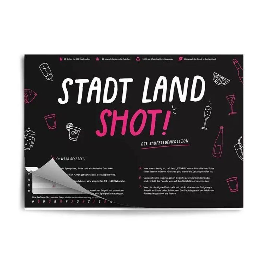 BrainBox Spiel Simon & Jan - Stadt Land Shot