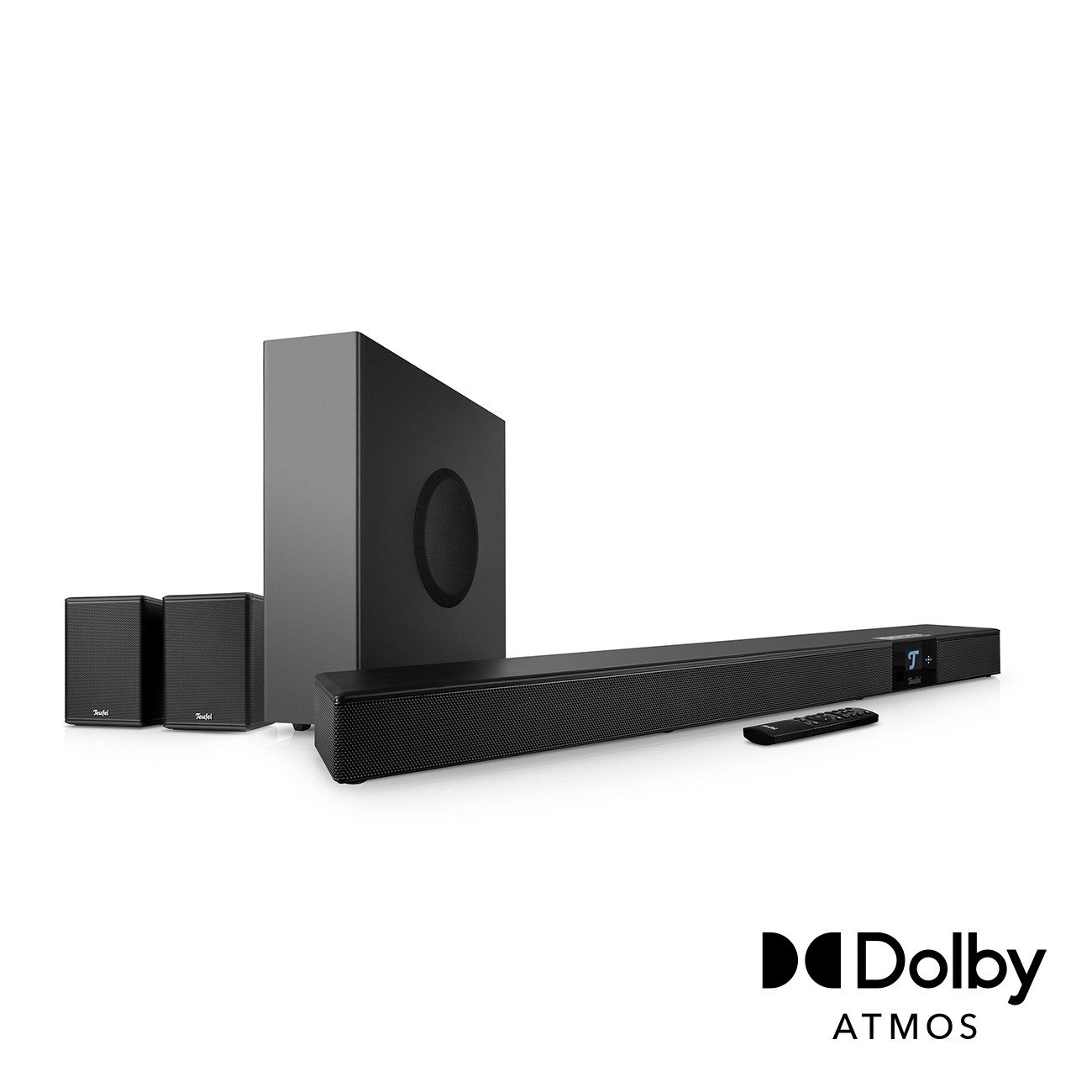 Teufel CINEBAR 22 Surround für Dolby Atmos "7.1-Set" Soundbar (Bluetooth, 215 W, kabelloser T 6 Subwoofer)
