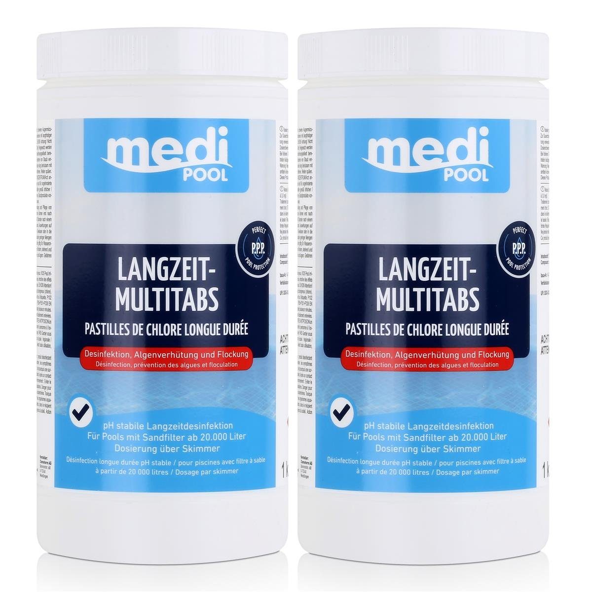 mediPOOL Poolpflege mediPOOL LangzeitMultitabs 1kg Algenverhütung
