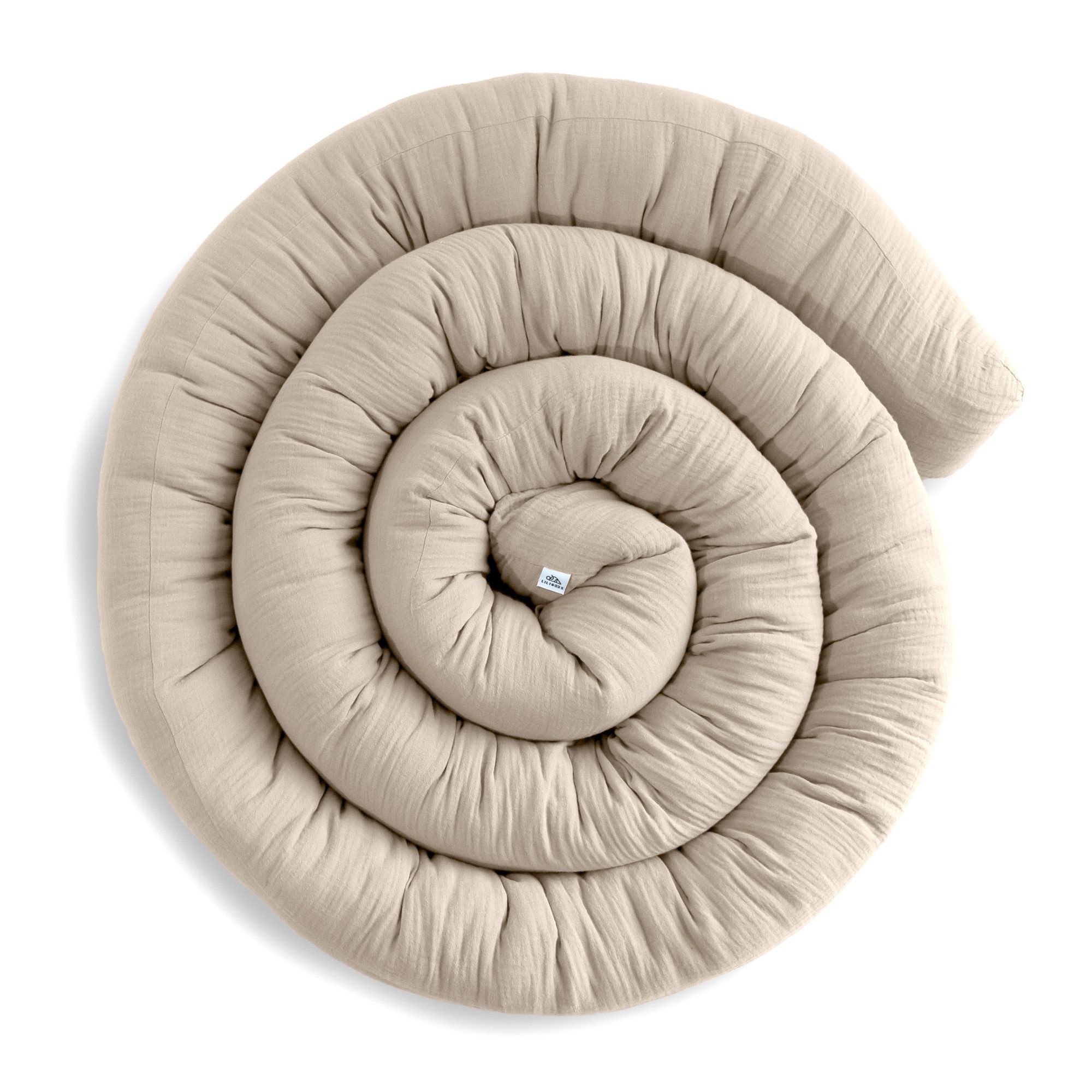 lilimaus Nestchenschlange Bettschlange Babybett aus Musselin Baumwolle - 12 Farben, (1-tlg), Bettschlange Babybett aus Musselin Baumwolle, kuschelig