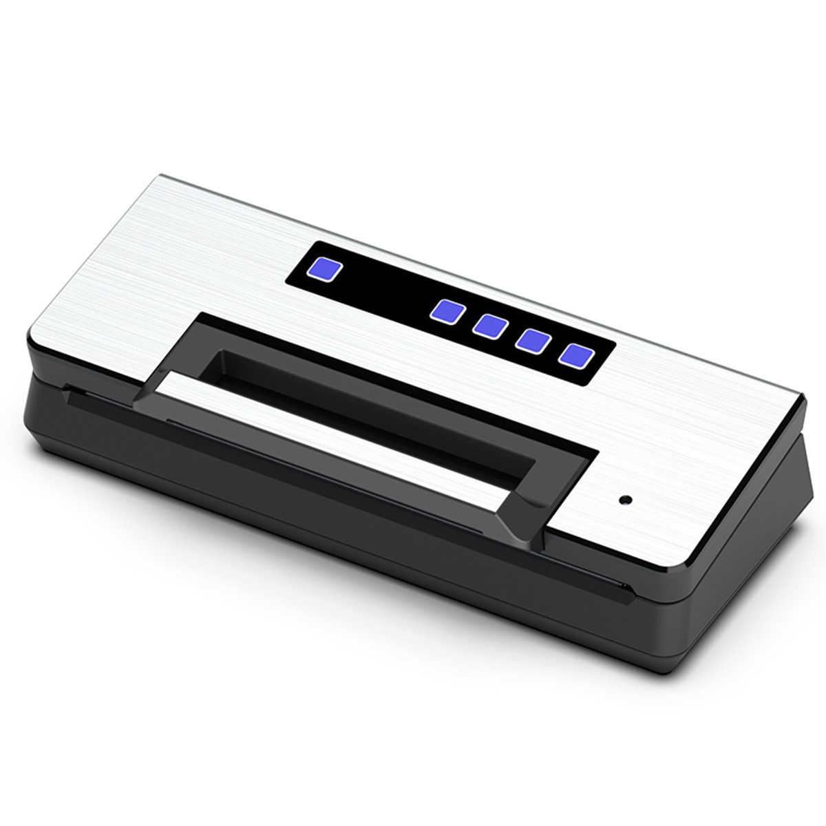Insma Vakuumierer Vakuumiergerät Automatisch für Trocken & Feucht Lebensmittel, 145W, 12 L/Min Saugleistung, Integrierter Cutter & Folienfach, Haushalt