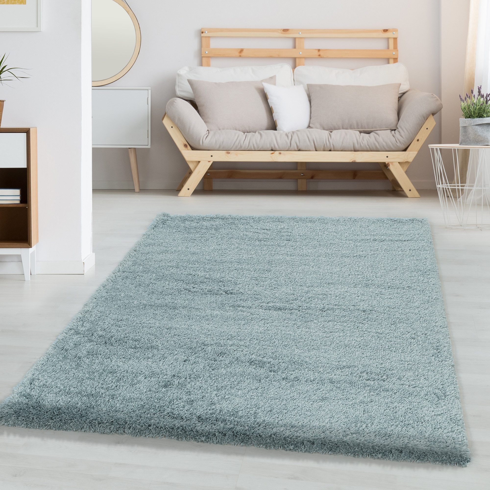Carpettex Hochflor-Teppich Unicolor - Einfarbig, Läufer, günstig online kaufen