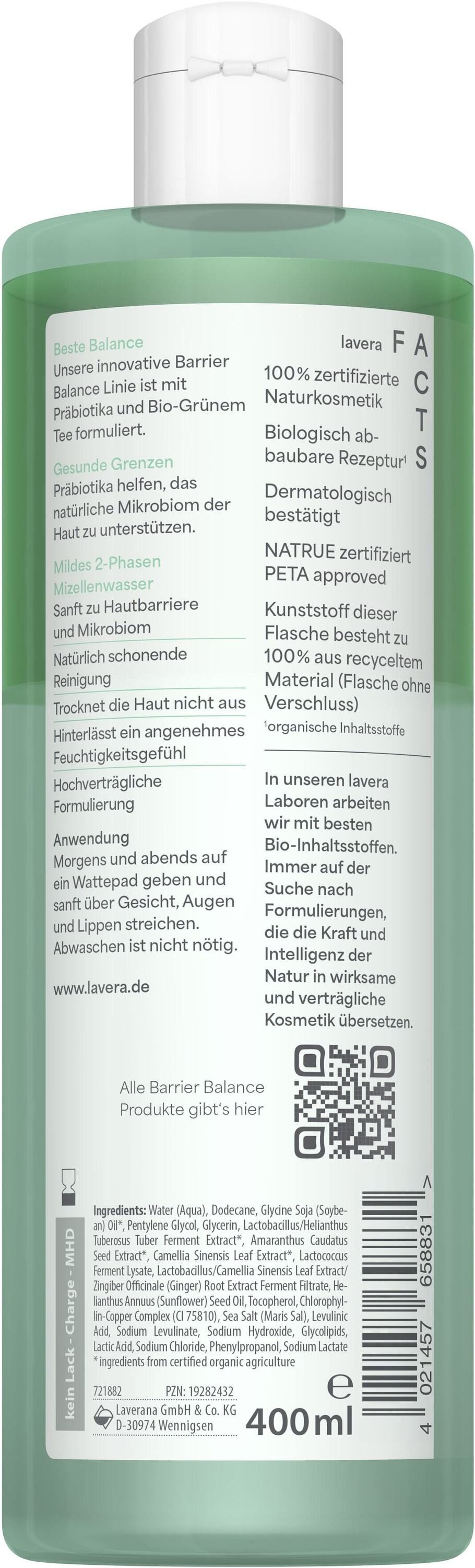 lavera Gesichtswasser Barrier Balance 2-Phasen Mizellenwasser