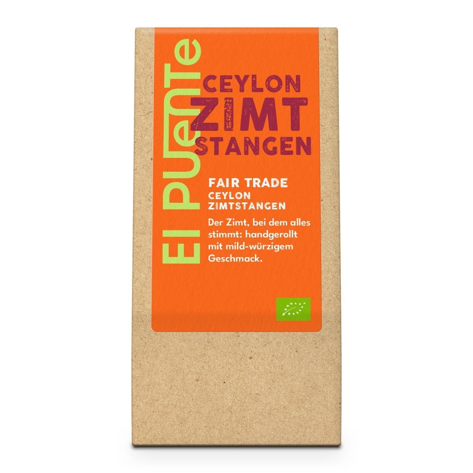 El Puente Gewürz Bio-Ceylon Zimtstangen ganz, Fair Trade, Vegan, Bio, Glutenfrei, Fair Trade