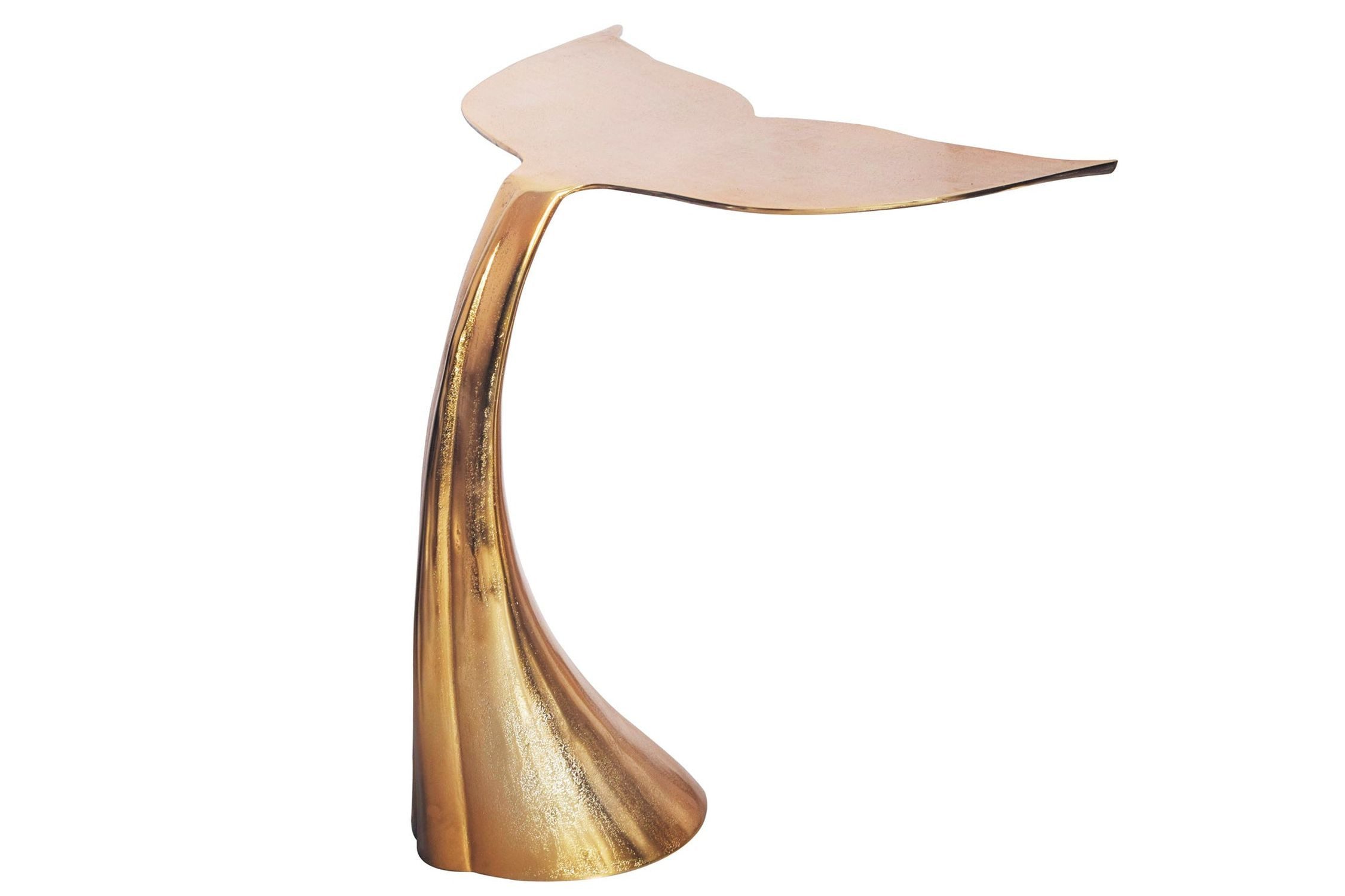 Licht-Erlebnisse Beistelltisch INDUS, Handarbeit aus Metall in Gold 70 x 50 günstig online kaufen