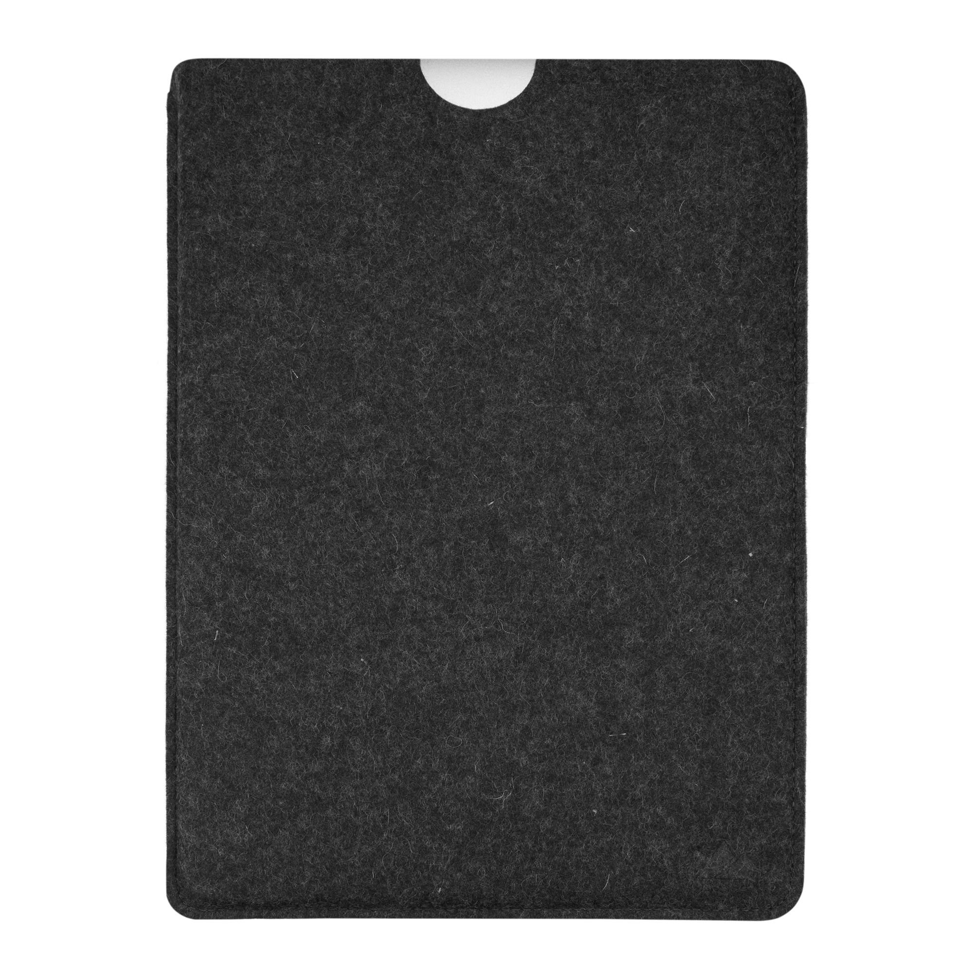 CoverKingz Laptoptasche Schurwolle, 14" Zoll Tasche für Hülle Germany Handmade Pro Filz MacBook Cover Anthrazit Apple Etui, 100% in Made