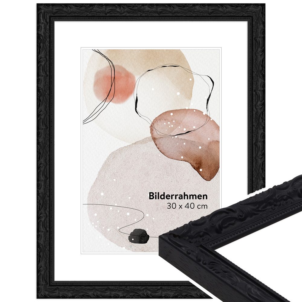 WANDStyle Bilderrahmen H530, Schwarz, aus Massivholz günstig online kaufen