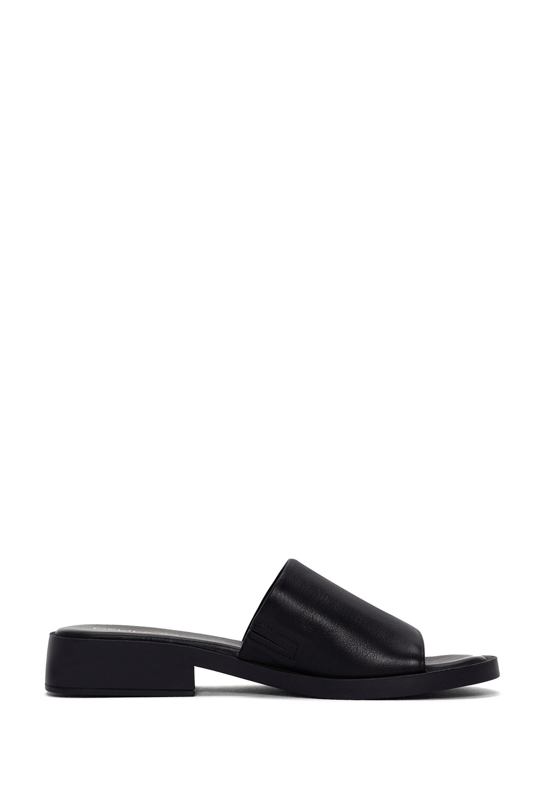 Derimod Pantoletten aus Leder Mules Echtleder, Lederfutter, TPU-Sohle, Slip-on-Stil, Offene Zehenpartie