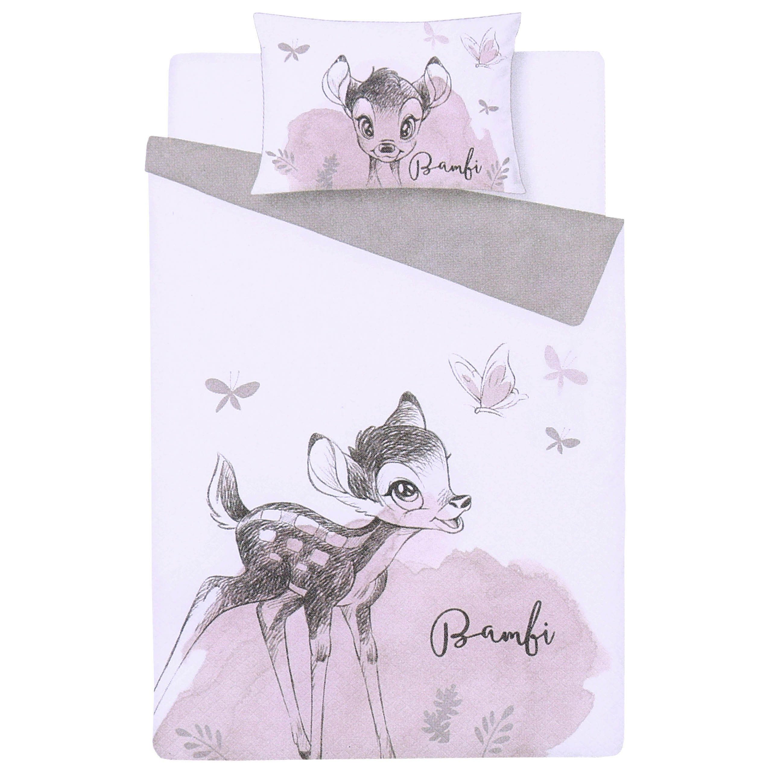 Sarcia.eu Bettbezug Pink-weißes Постельное белье-Set Bambi 135cm x 200cm