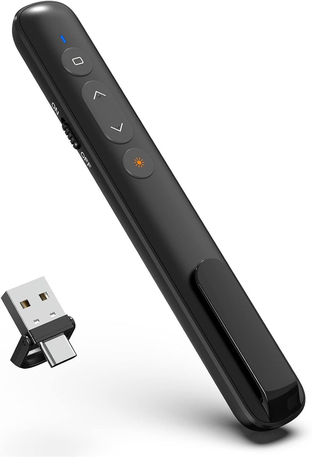 FELIXLEO Presenter Laserpointer USB C USB A 2 in 1 Hyperlink Lautstärke Presenter