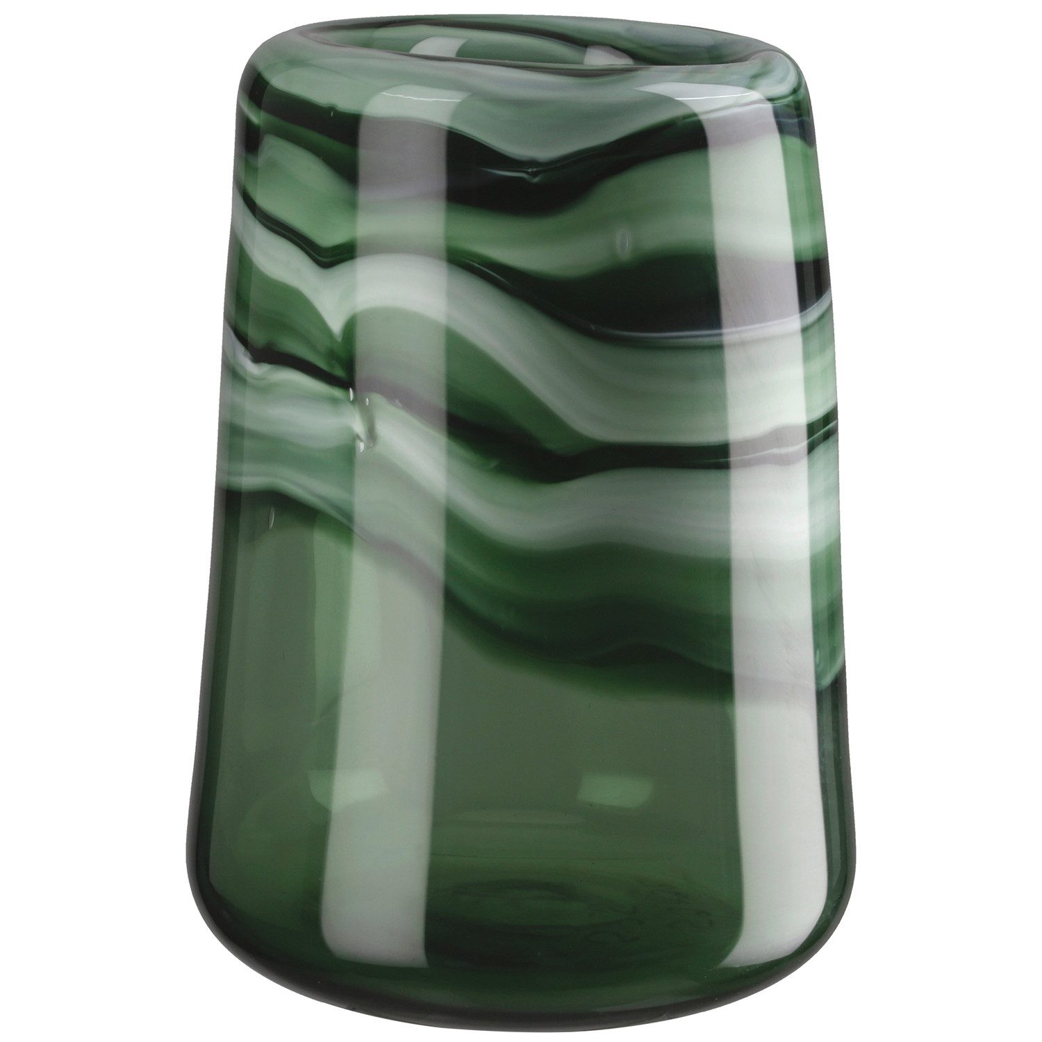 GILDE Tischvase Verde (1 St), handgearbeitet, mundgeblasen, wasserdicht