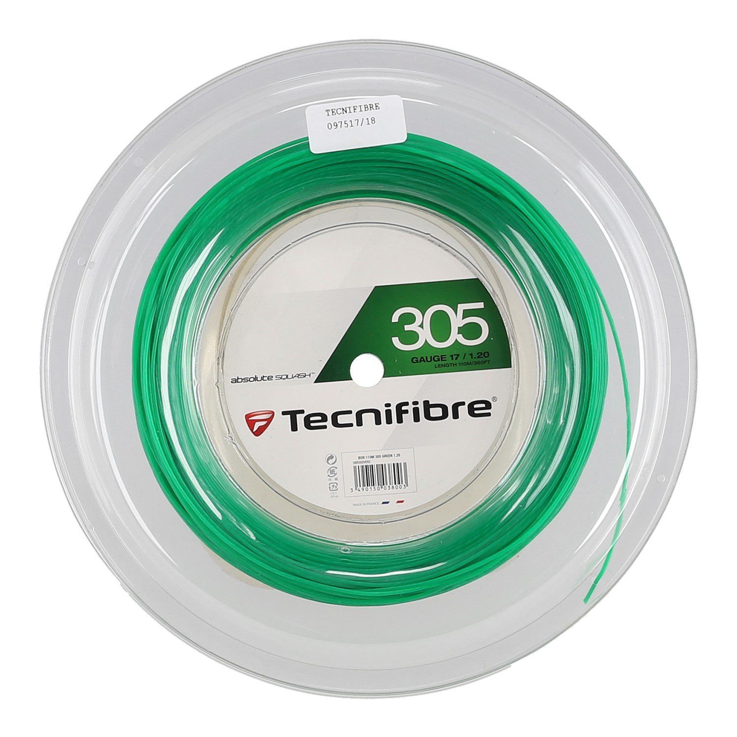 Squashsaite 305 (Touch+Haltbarkeit) fluogrün 110m Rolle