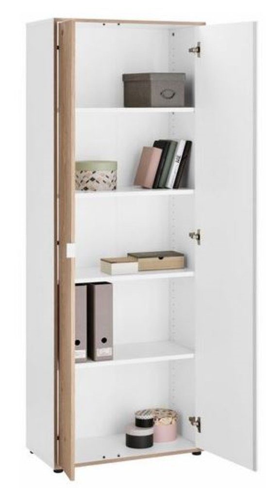 bv-vertrieb Aktenschrank Büroschrank Aktenschrank Eiche weiss Soft-Close-Funktion