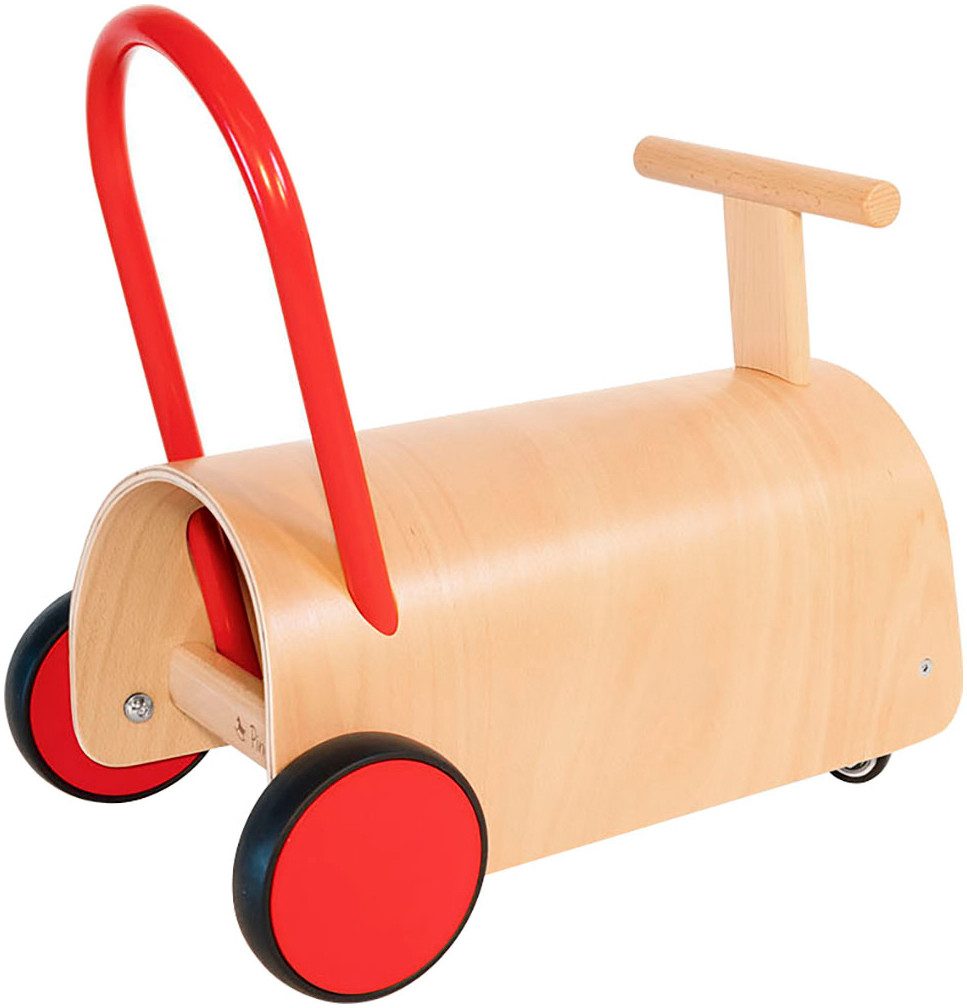 Pinolino® Lauflernwagen Enzo, natur/rot