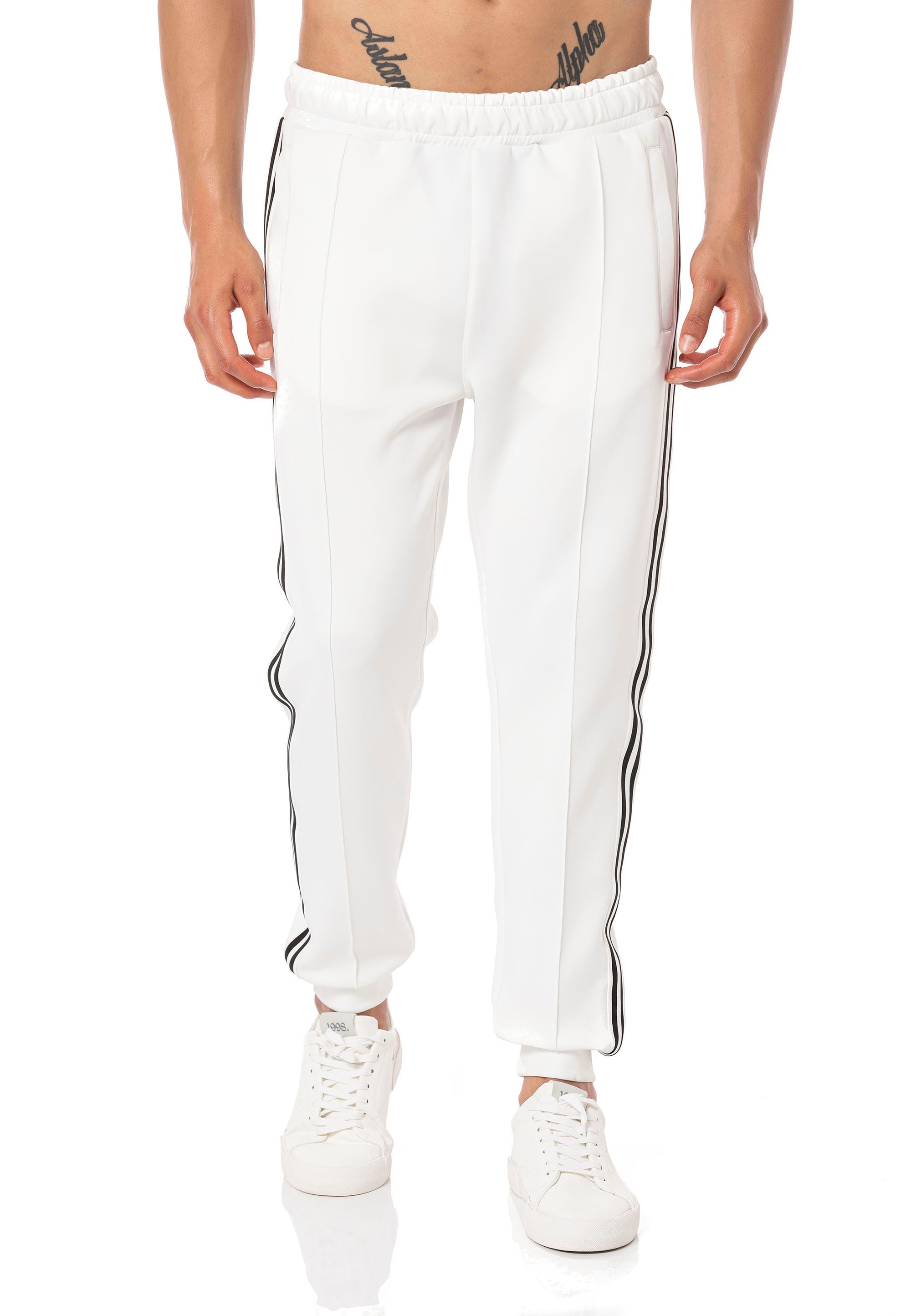 RedBridge Jogginghose mit seitlichen Streifen - Ideal für Sport und Freizeit Modische Streifen in Kontrastfarbe