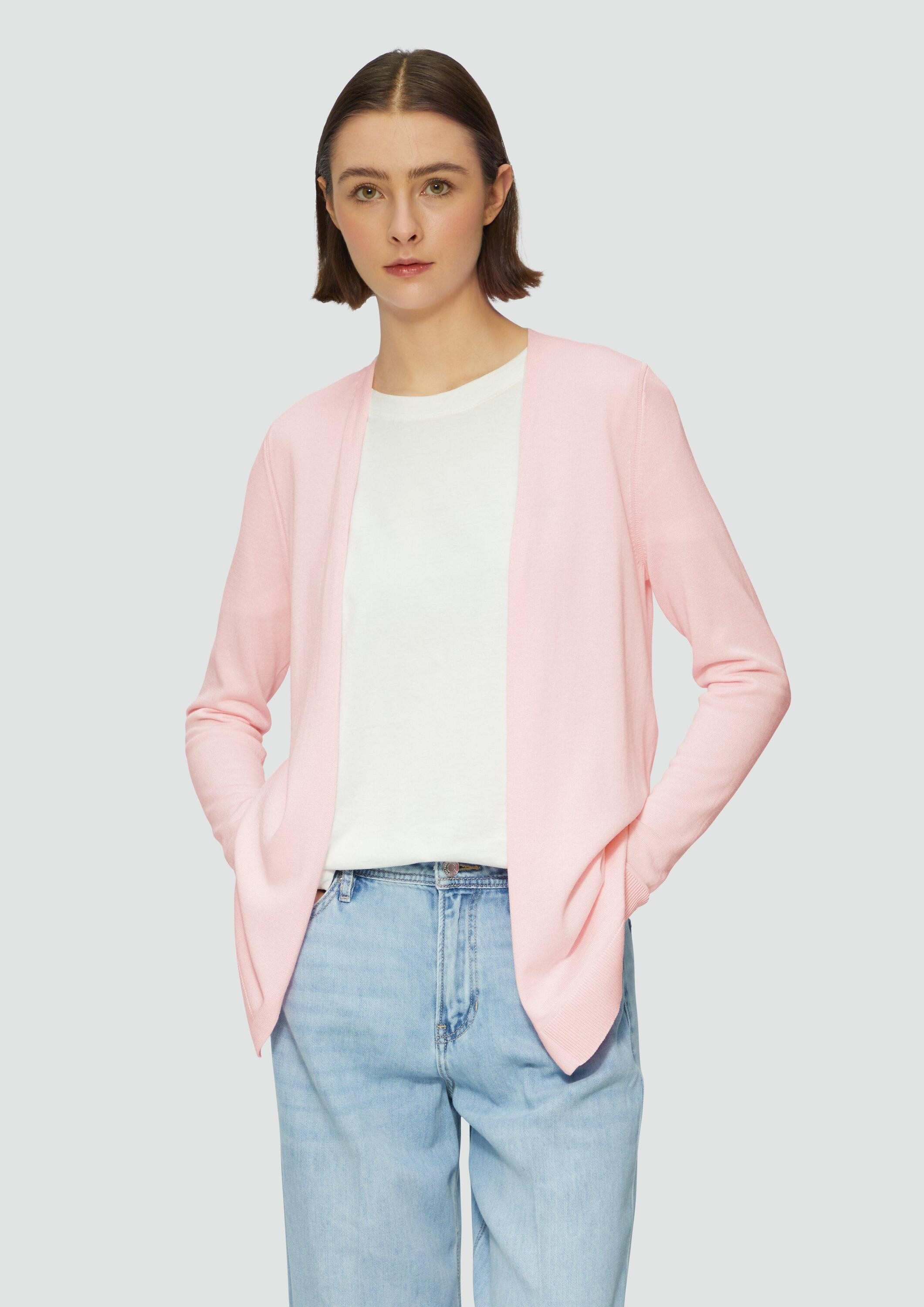 s.Oliver Cardigan Strickjacke Cardigan aus Viskose-Baumwollmix günstig online kaufen