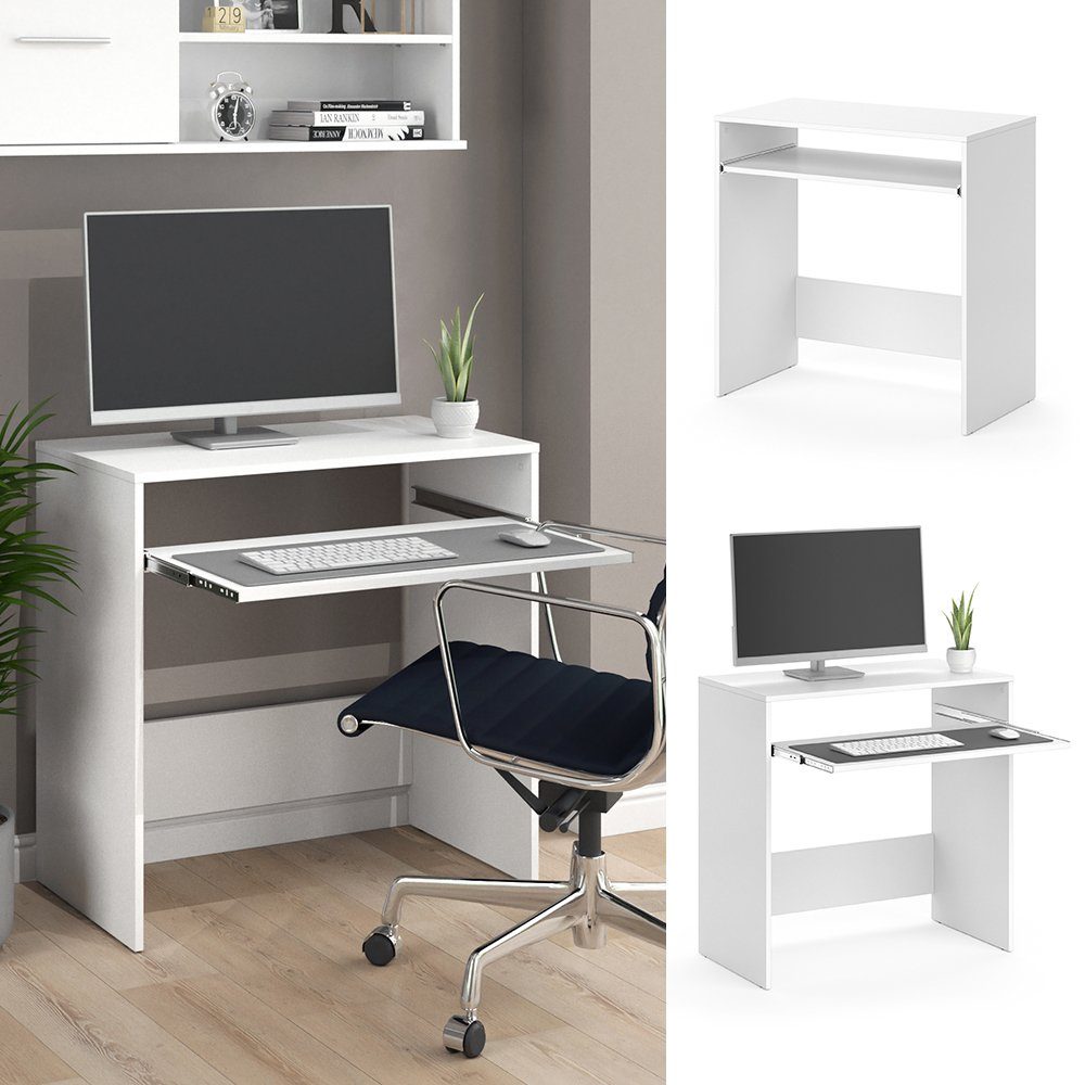 Vicco Schreibtisch Nils, Weiß, 79 x 43 cm günstig online kaufen