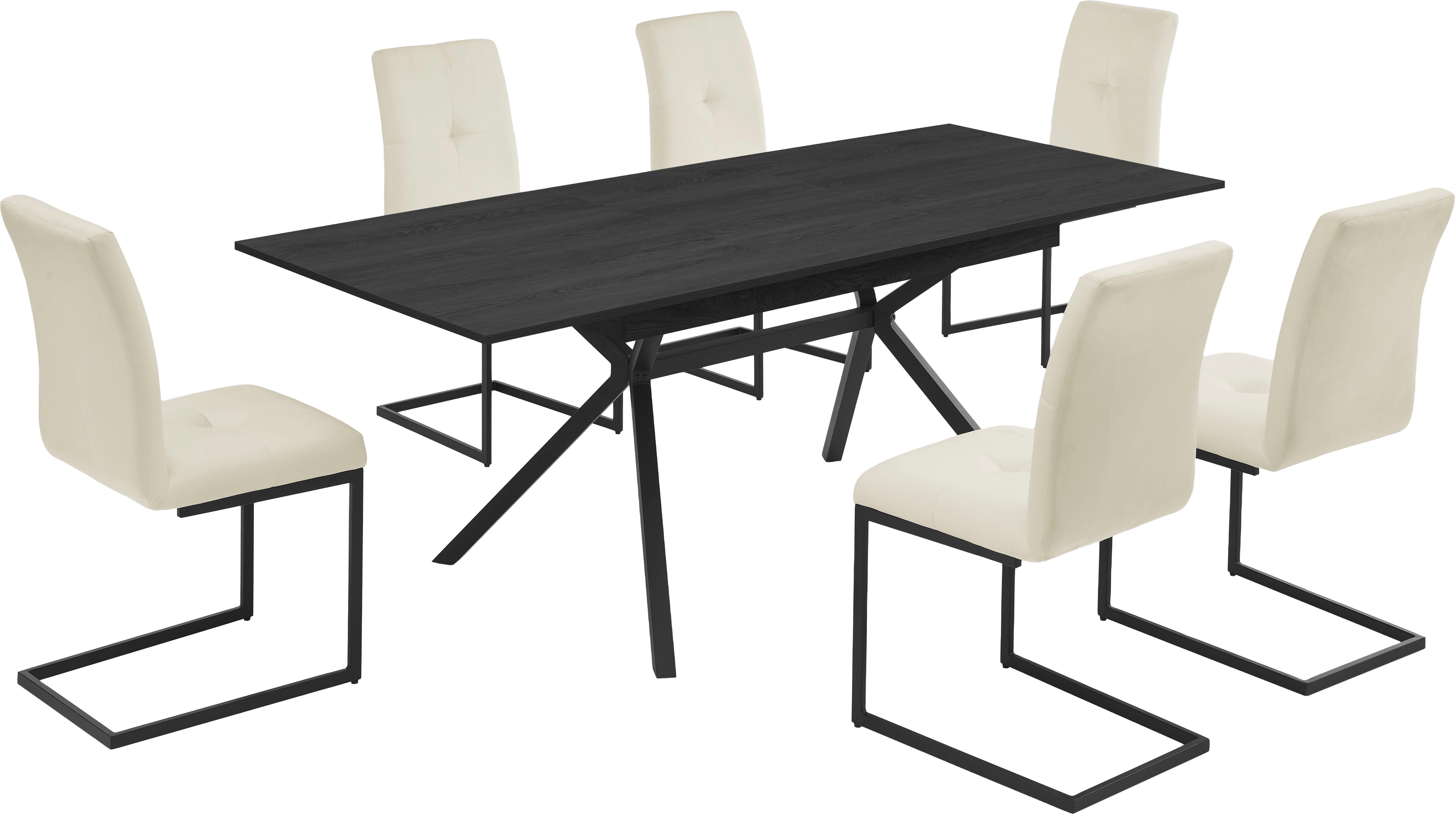 OTTO home Esstisch Vendy, ausziehbarer Tisch mit pflegeleichter Oberfläche, günstig online kaufen