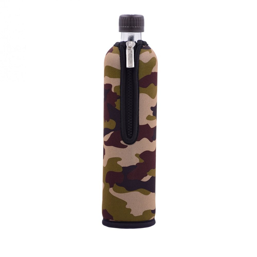 Dora's Trinkflasche Glastrinkflasche 0,5l – inkl. Neoprenhülle – verschiedene Motive, Große Designauswahl - Schraubverschluss + Praktische Trageschlaufe