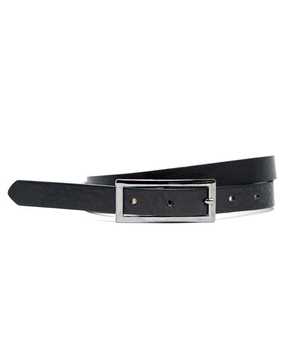 Bag & Belt Ledergürtel Damen-Gürtel 2 cm schwarz Rahmenschließe