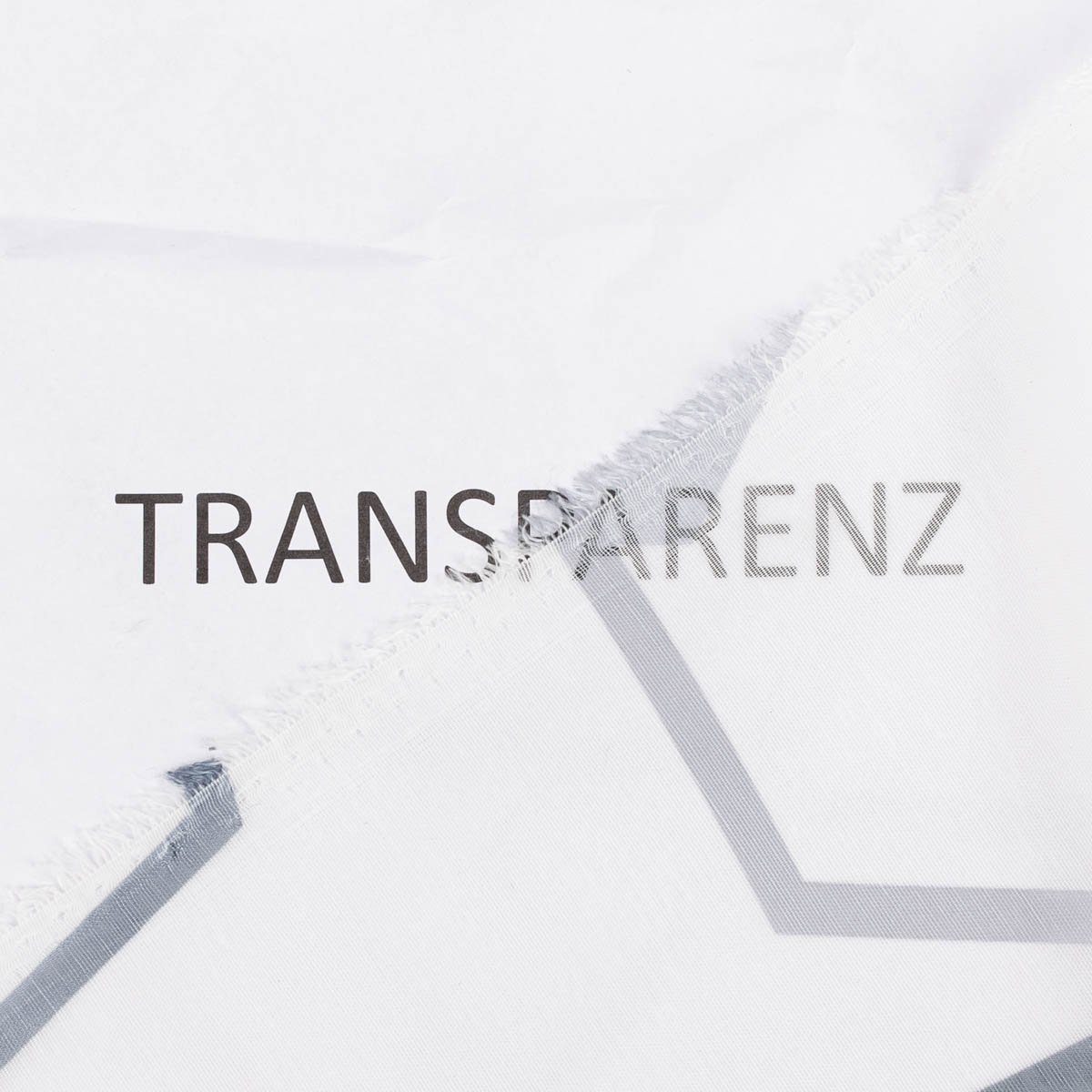 SCHÖNER LEBEN. Stoff Gardinenstoff Meterware Batist-Optik transparent weiß grau 148cm, made in Germany