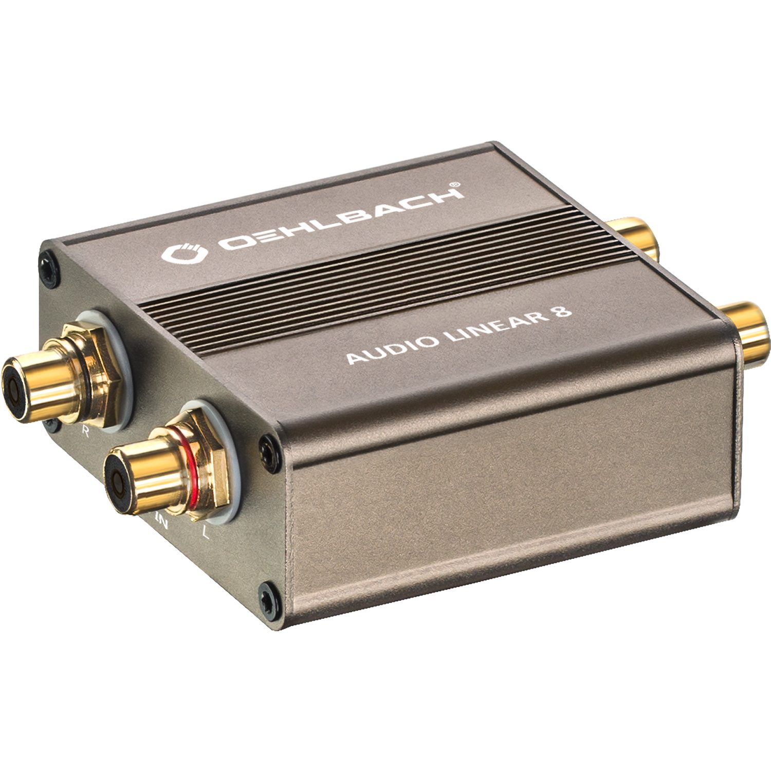 OEHLBACH Audio Linear 8 Galvanischer Audio-Trennfilter Audio- & Video-Adapter 2 x Cinch zu 2 x Cinch, Vollmetall, Verlustfreie Übertragung