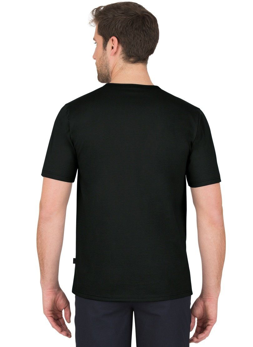 Trigema T-Shirt TRIGEMA T-Shirt mit Knopfleiste DELUXE Baumwolle (1-tlg)