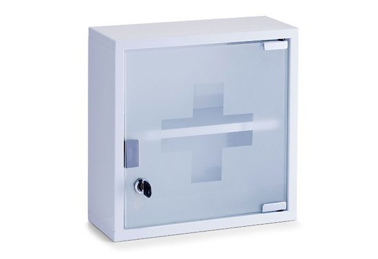 Home affaire Zeller Medizinschrank, Aus Edelstahl mit Glastür online