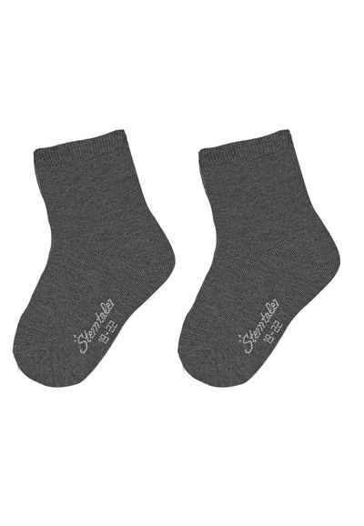 Sterntaler® Basicsocken Söckchen uni, 2er-Pack (2-Paar) Söckchen - Babysöckchen, Söckchen Doppelpack, uni in 7 Basic Farben - Kindersöckchen, Bequeme Baby- und Kindersocken aus pflegeleichter Baumwolle-Mischung - Kindersocken gemustertSöckchen im Doppelpack, uni - Uni-Socken