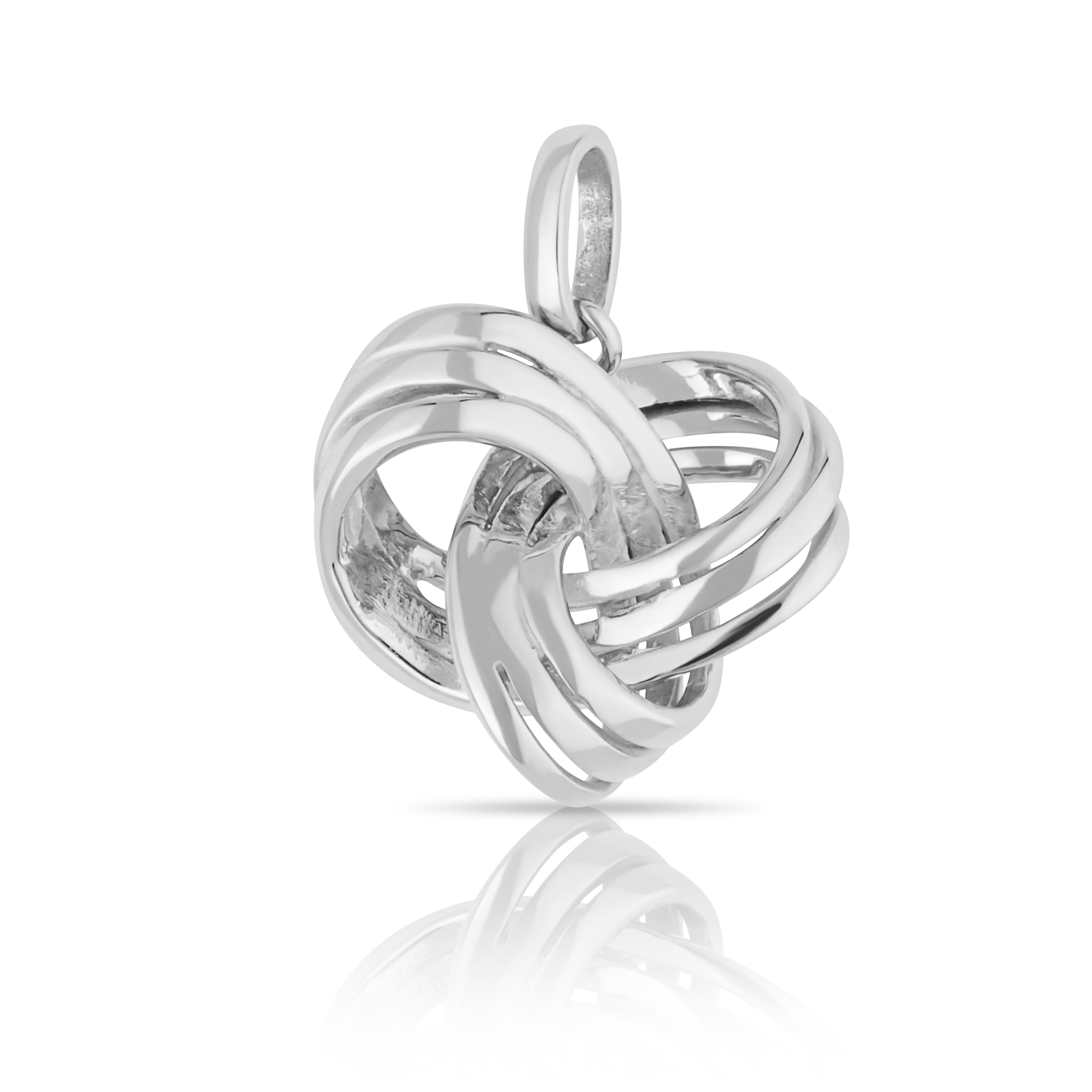 Kettenanhänger 925 Sterling Silber poliert Rhodiniert Amulett