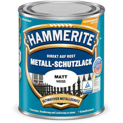 Hammerite  Metallschutzlack weiss matt 15777, hochgradig Witterungsbeständig, Wasserabweisend