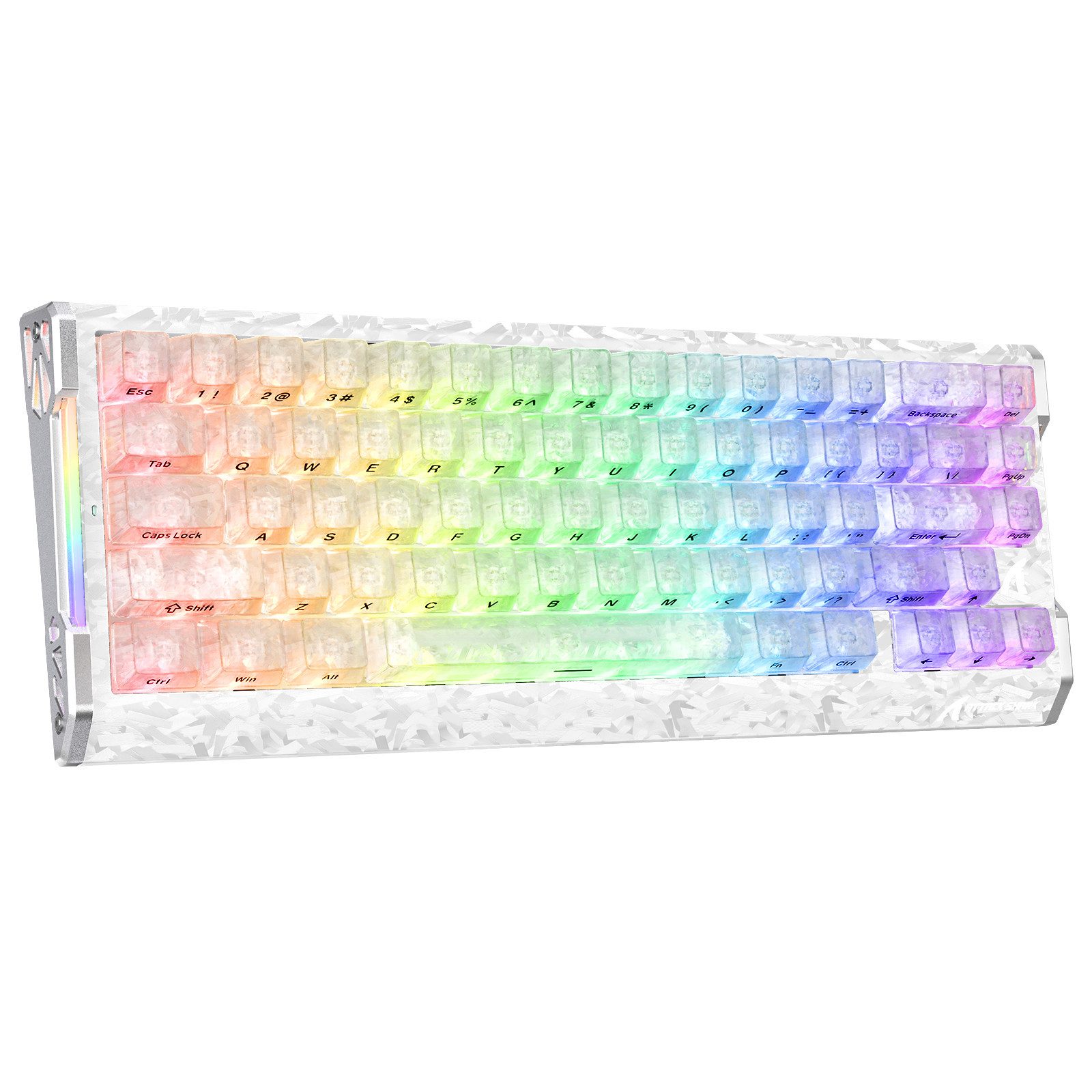 ATTACK SHARK R68 HE 8000Hz Kohlefaser Rapid Trigger Gaming-Tastatur, 0,005mm RT Gaming-Tastatur (CNC-Aluminium,60% RGB Kabelgebunden Hall-Effekt Magnetische Tastatur)